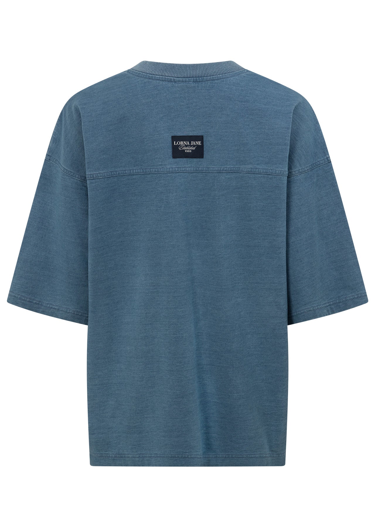 Lorna Jane Playfield T-Shirt - Washed Blue Denim