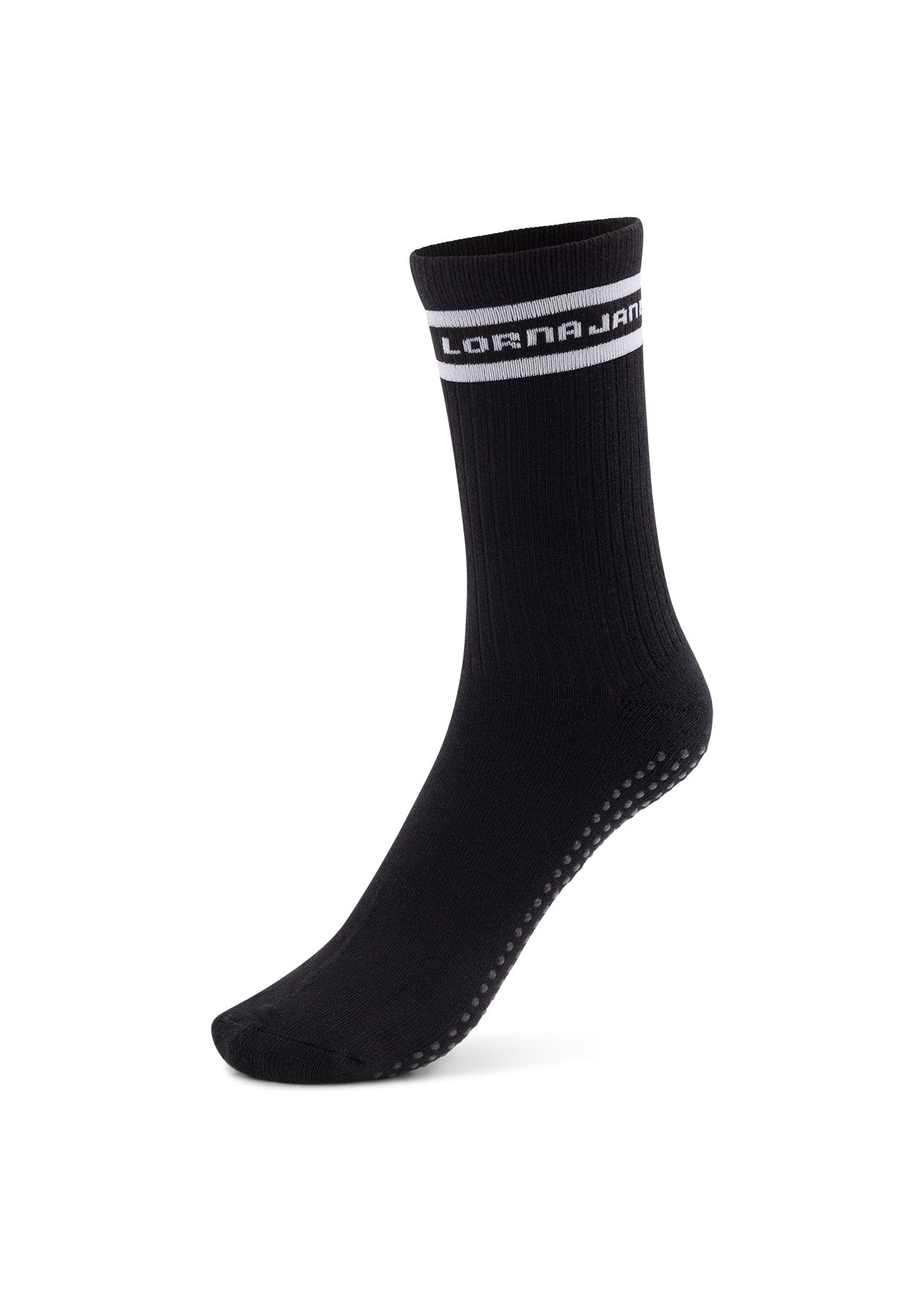 Lorna Jane Pilates Grip Crew Socks - Black