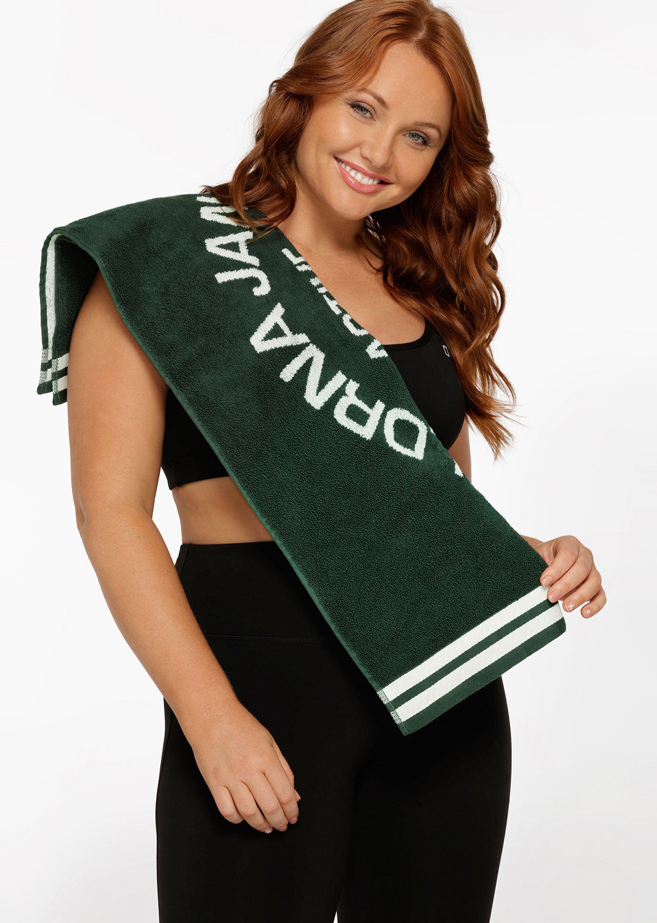 Lorna Jane Original Activewear Sweat Towel - Dark Green