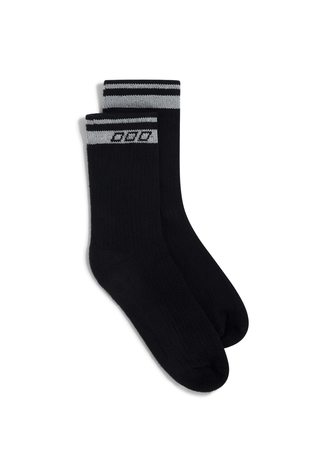Lorna Jane Reflective Sport Crew Socks - Black