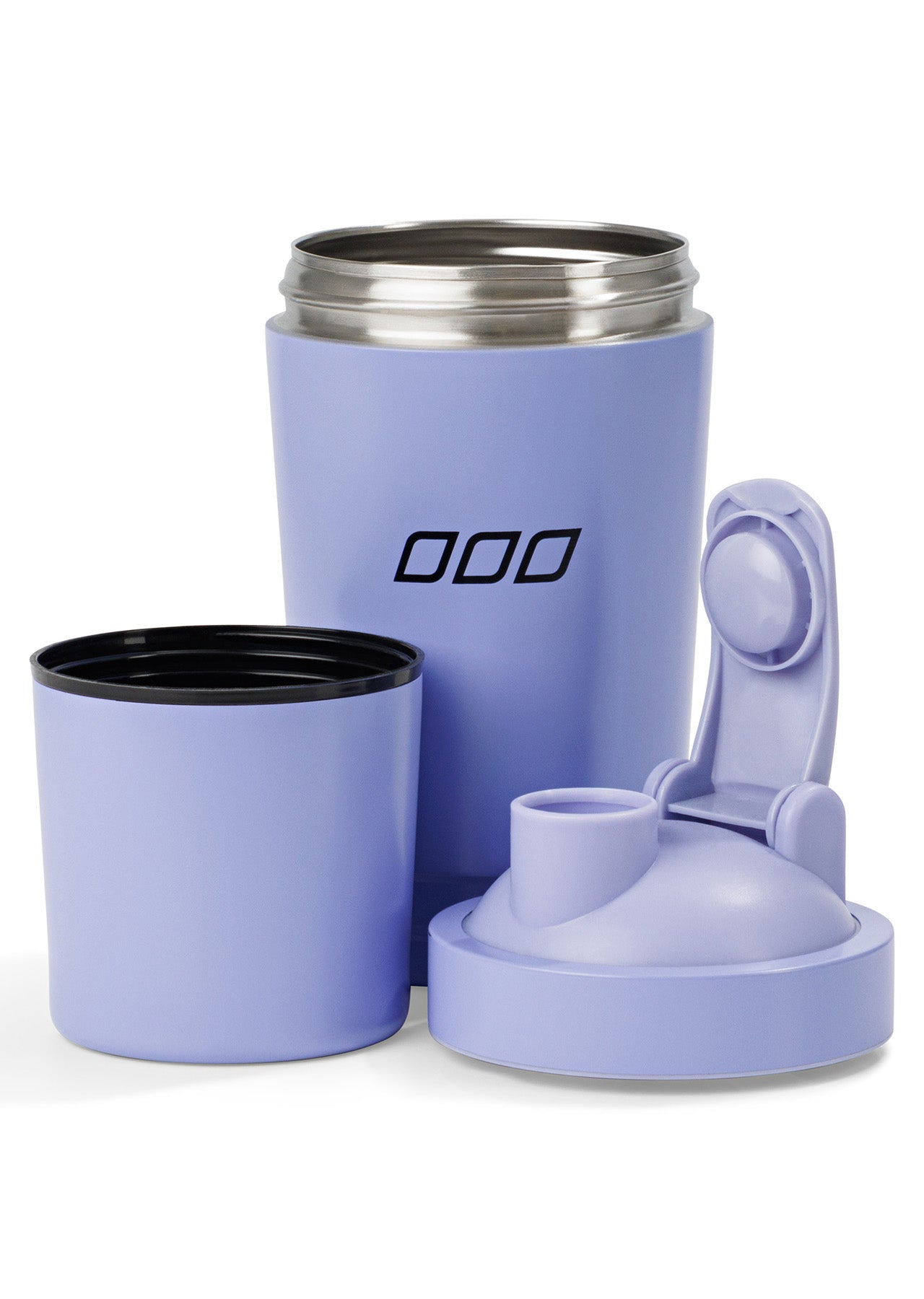 Lorna Jane Stainless Steel Compartment Protein Shaker - Lavender