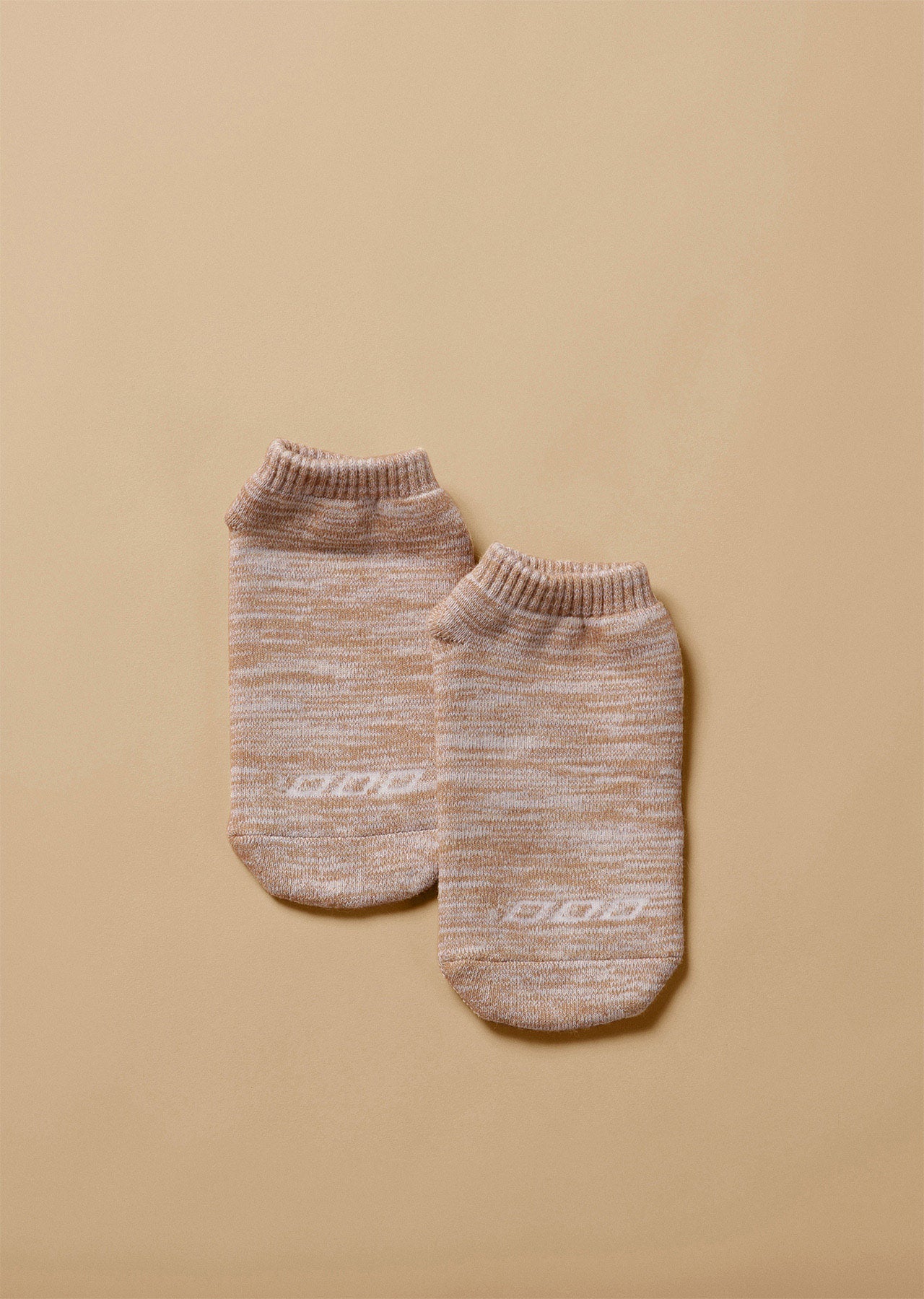 Lorna Jane Space Dye Pilates Grip Socks - White/Neutral/Almond