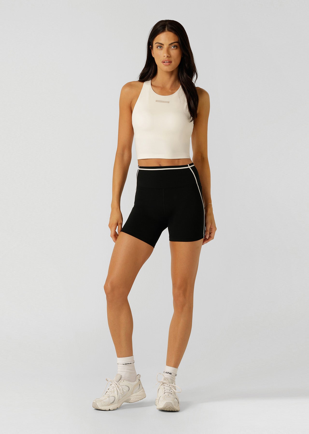 Lorna Jane Flexible Tank Bra Combo - Cream