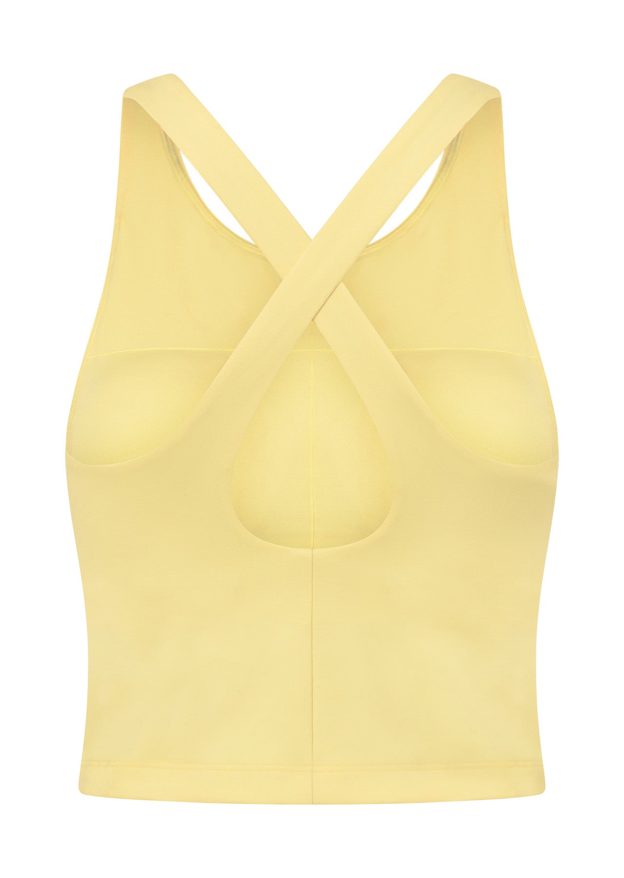 Lorna Jane Flexible Tank Bra Combo - Lemon Cream
