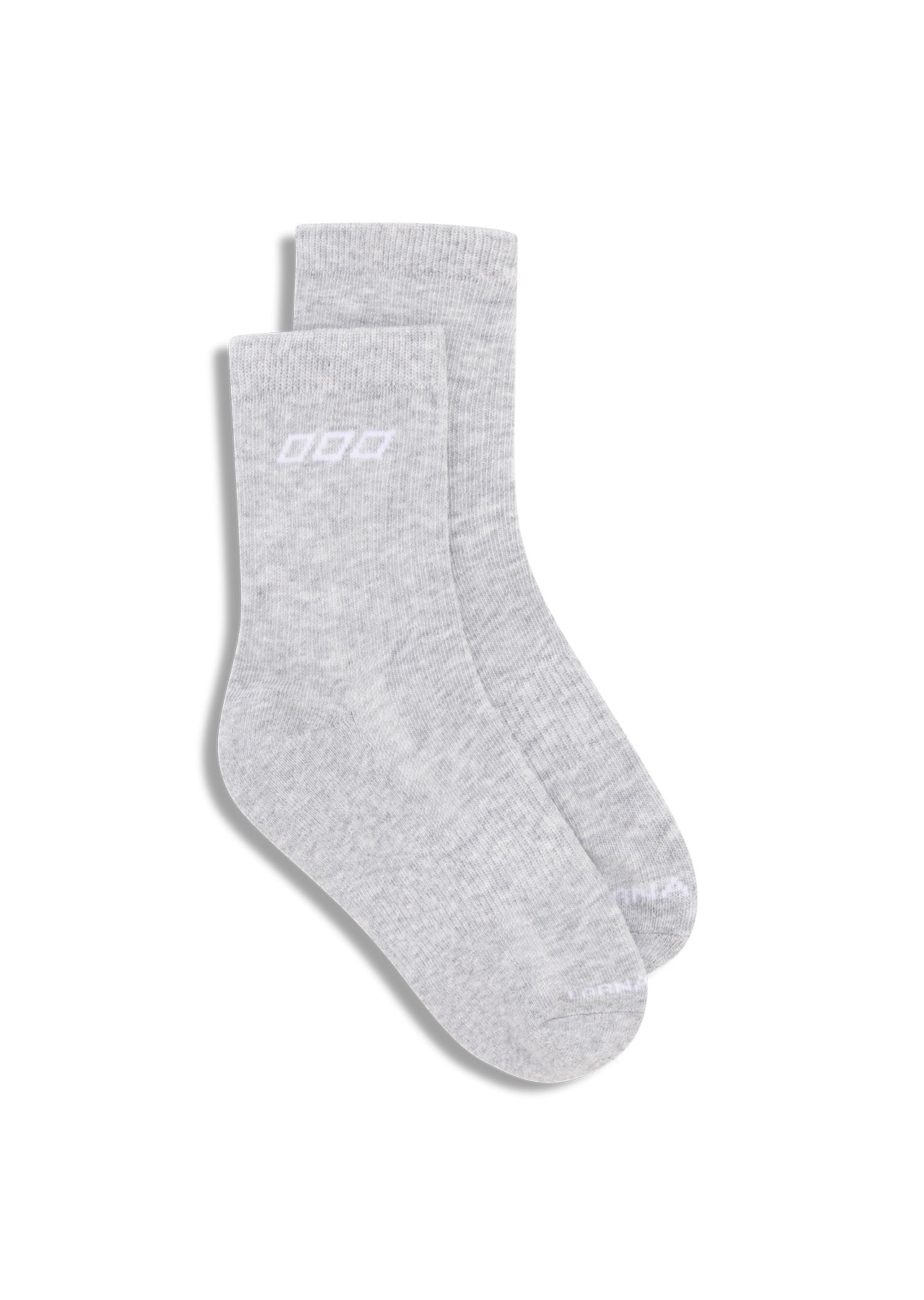 Lorna Jane LJ Quarter Crew Socks - Grey Marl