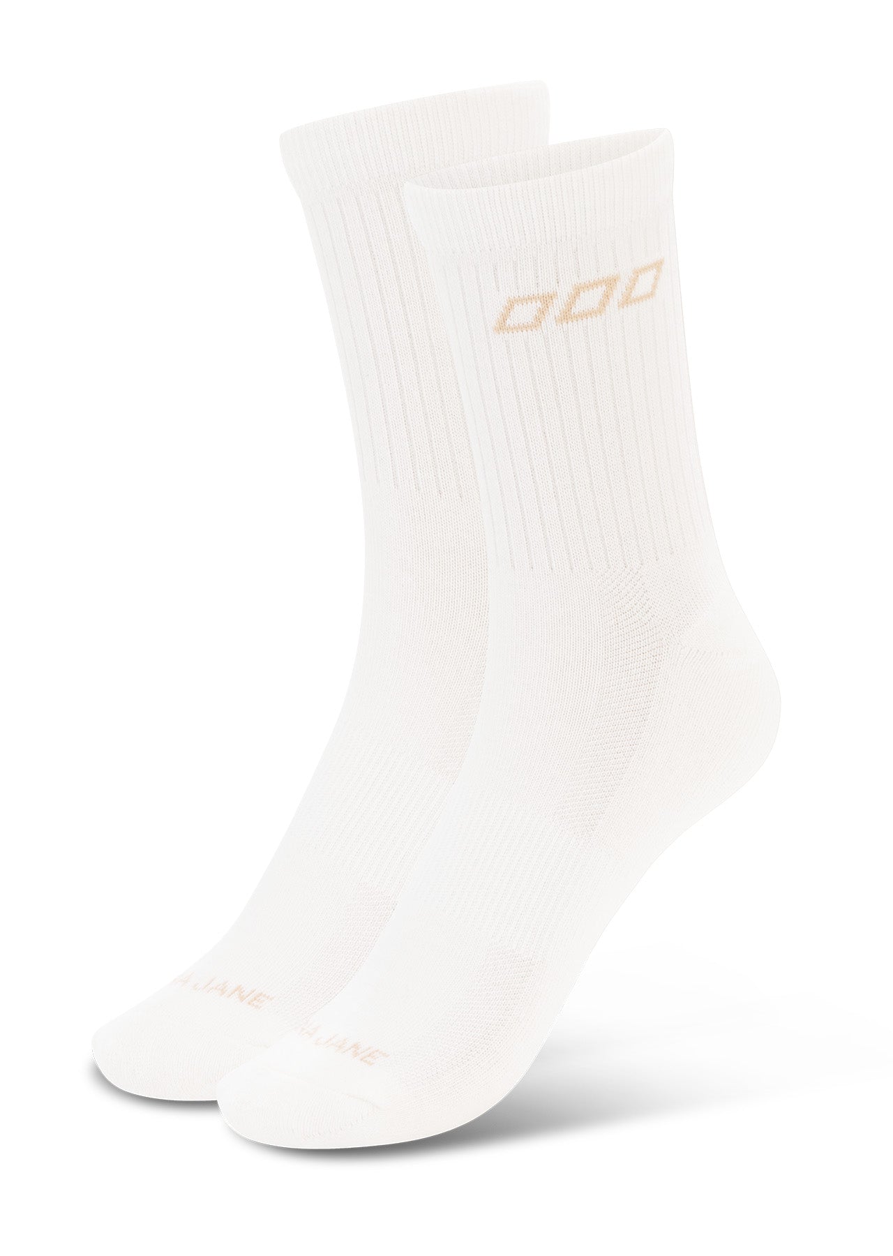 Lorna Jane LJ Quarter Crew Socks - Porcelain