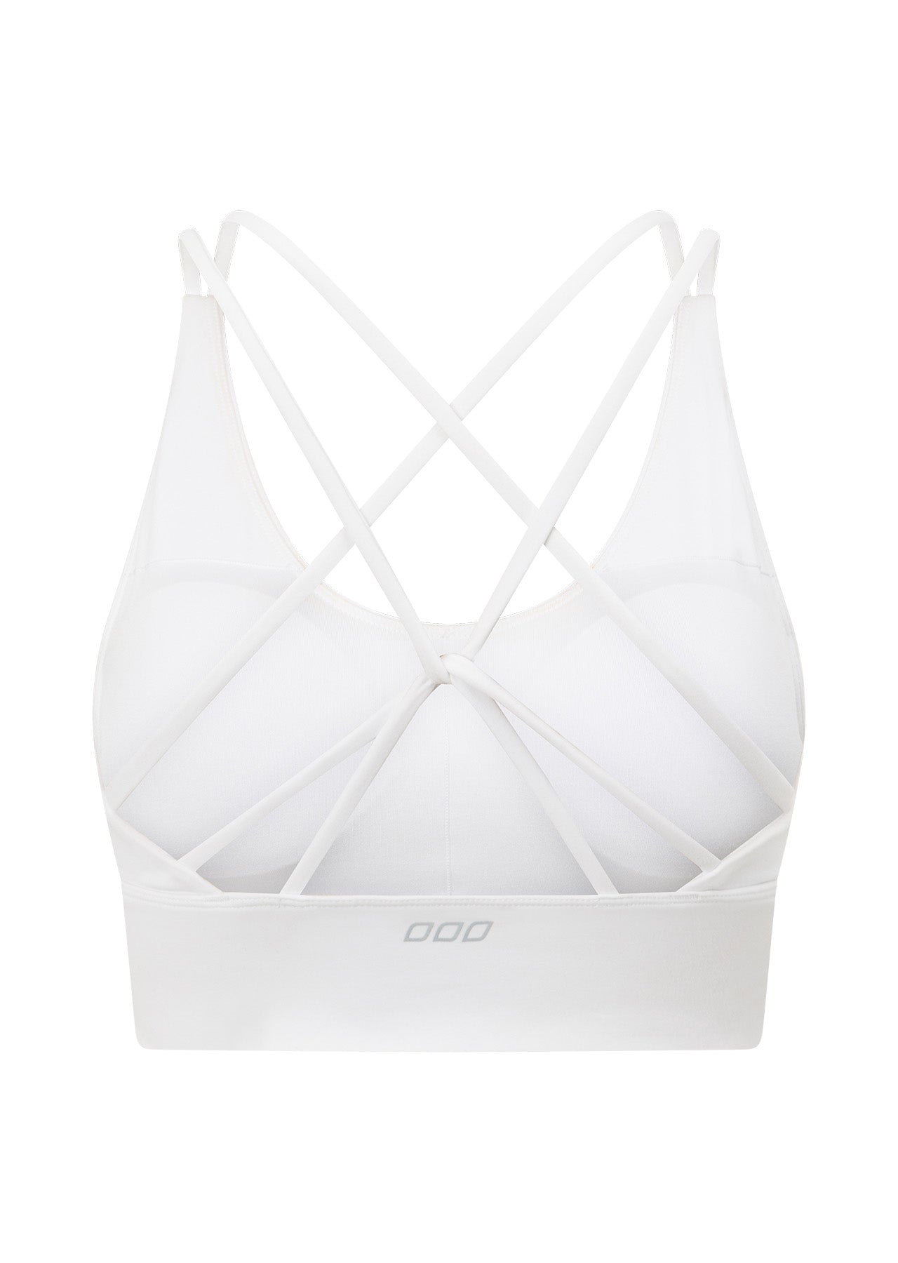 Lorna Jane Lotus Longline Sports Bra - Recycled White