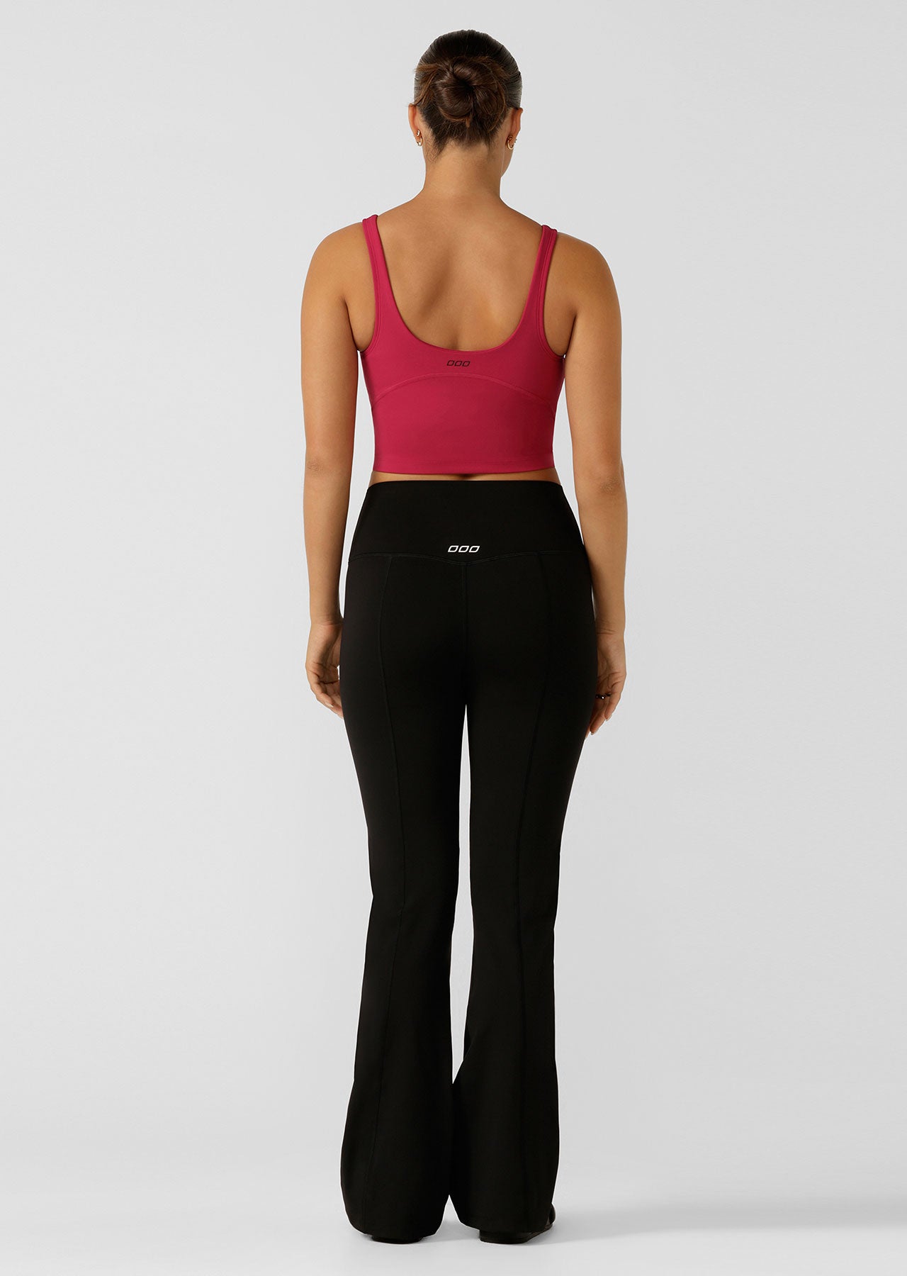 Lorna Jane Hi-Fold Lotus Bootleg Pants - Black