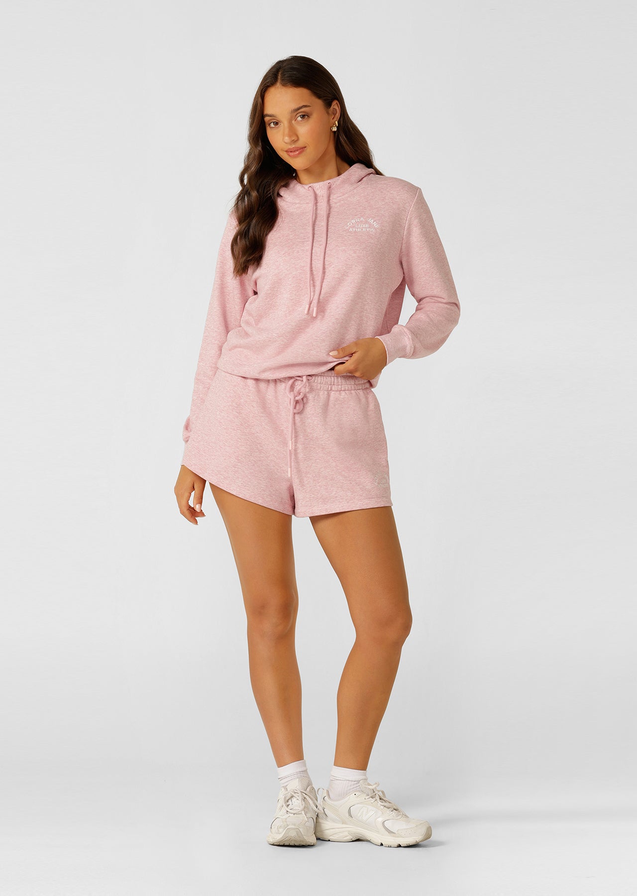 Lorna Jane Lotus Shorts - Dusty Rose Marl
