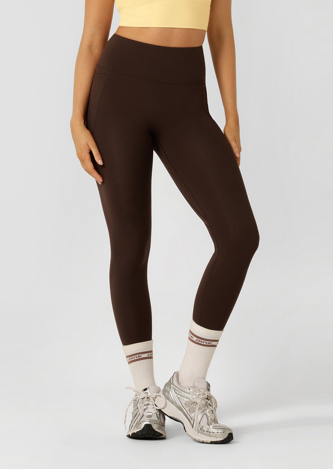 Lorna Jane Amy No Ride Phone Pocket Ankle Biter Leggings - Volcano