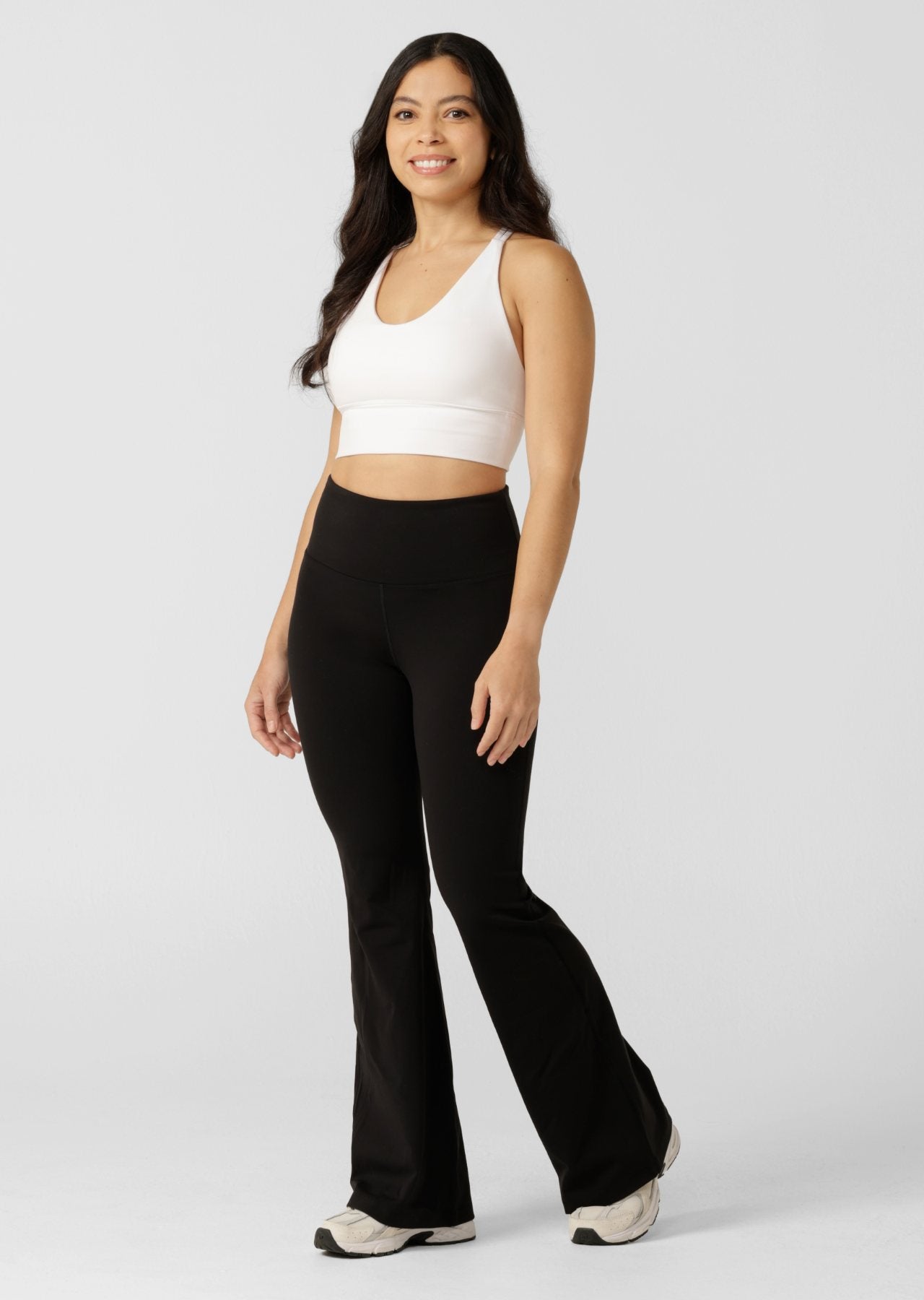 Lorna Jane Lotus Flared Leggings Petite - Recycled Black