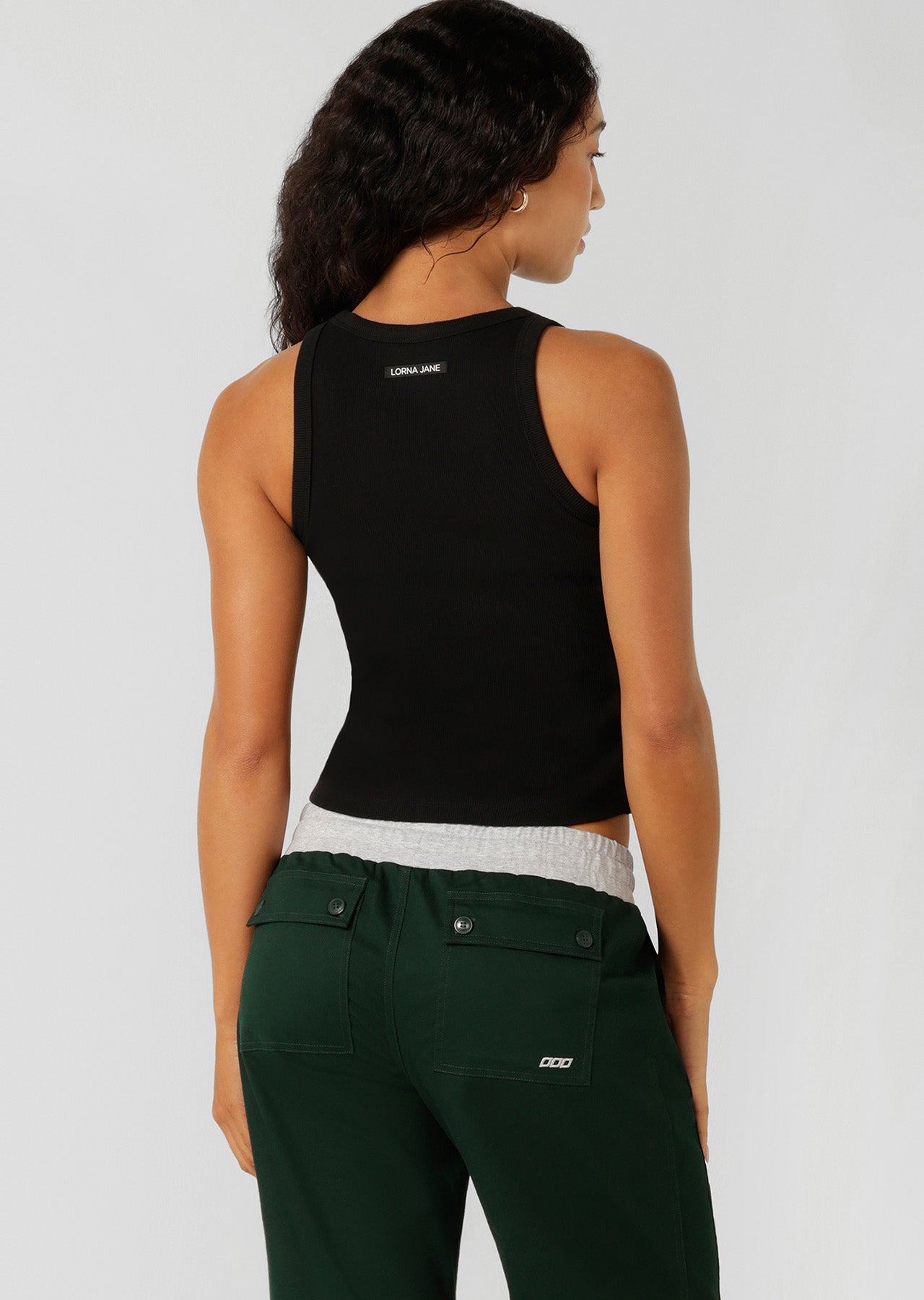 Lorna Jane LJ Basics Rib Tank - Black