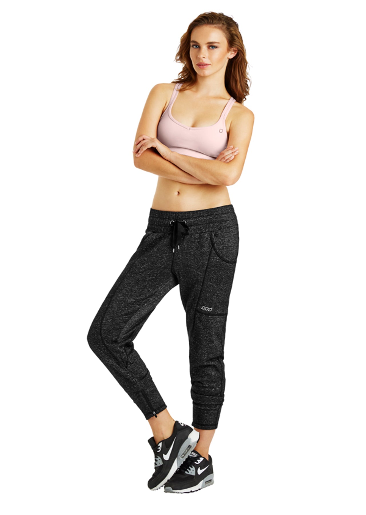 Lorna Jane Arielle Casual 7/8 Pants - Black Marl