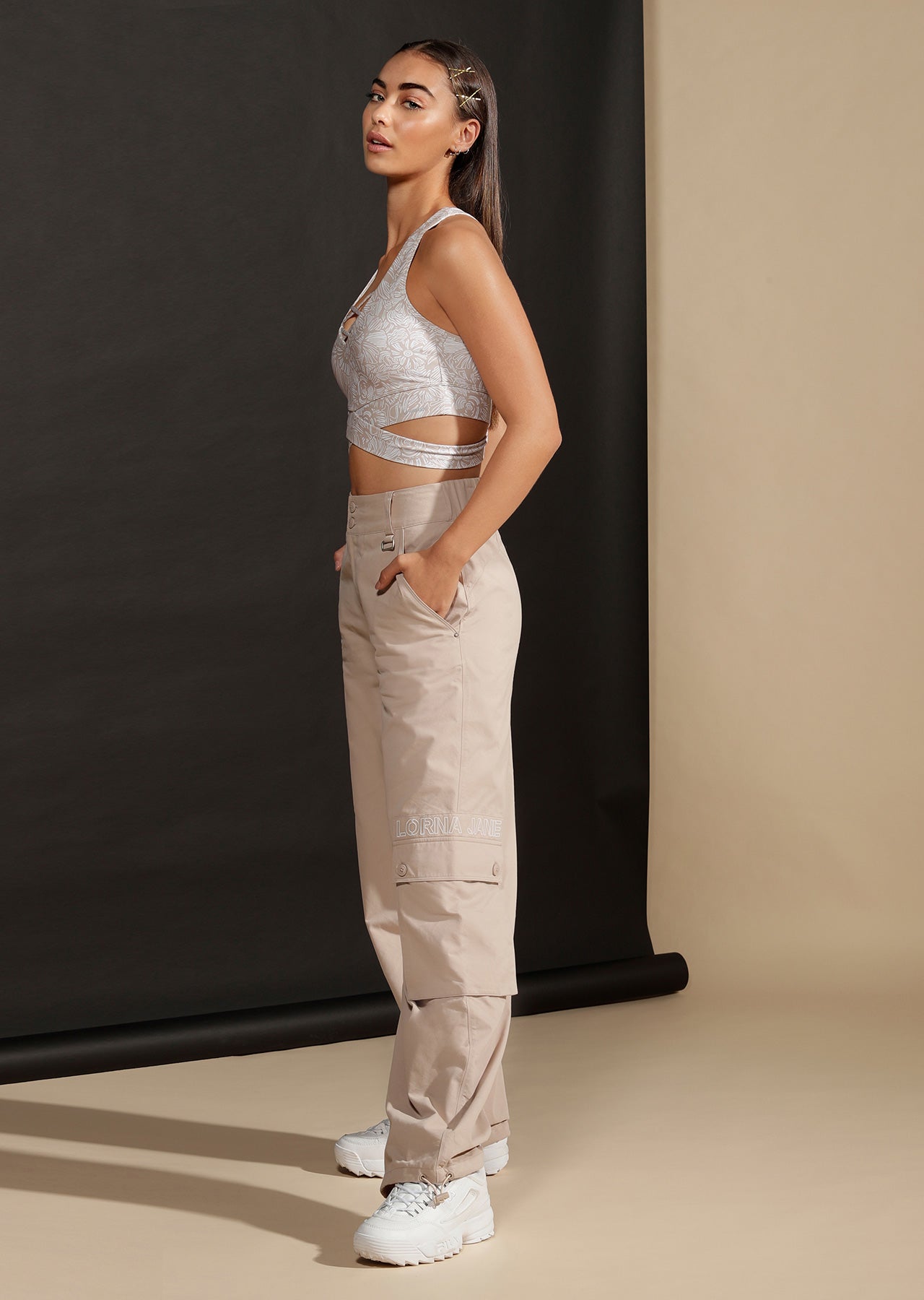 Lorna Jane Athleisure Utility Pants - Off White