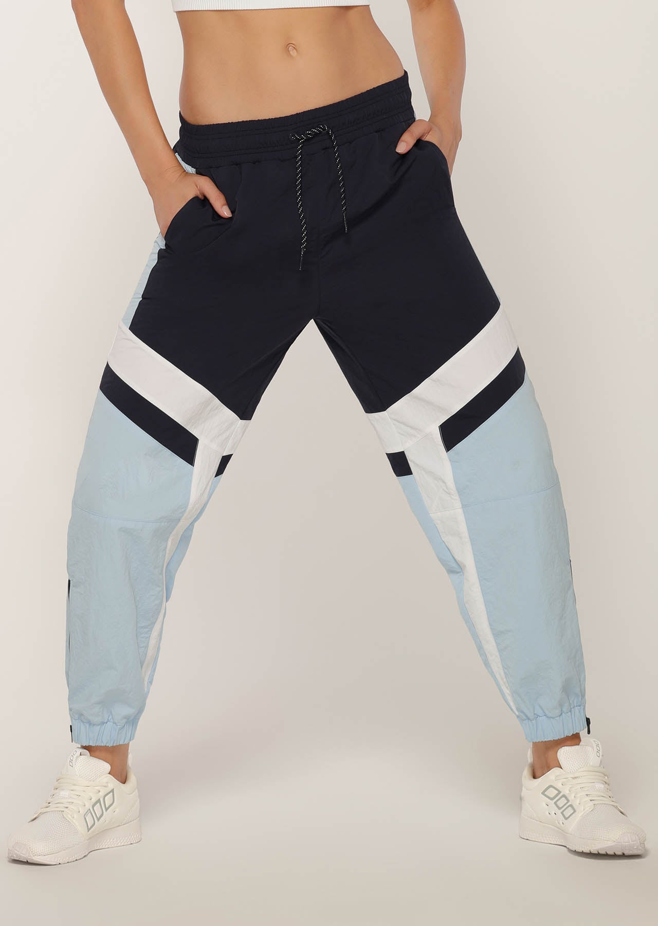 Lorna Jane Attitude Track Pants - Blue Sky Multi