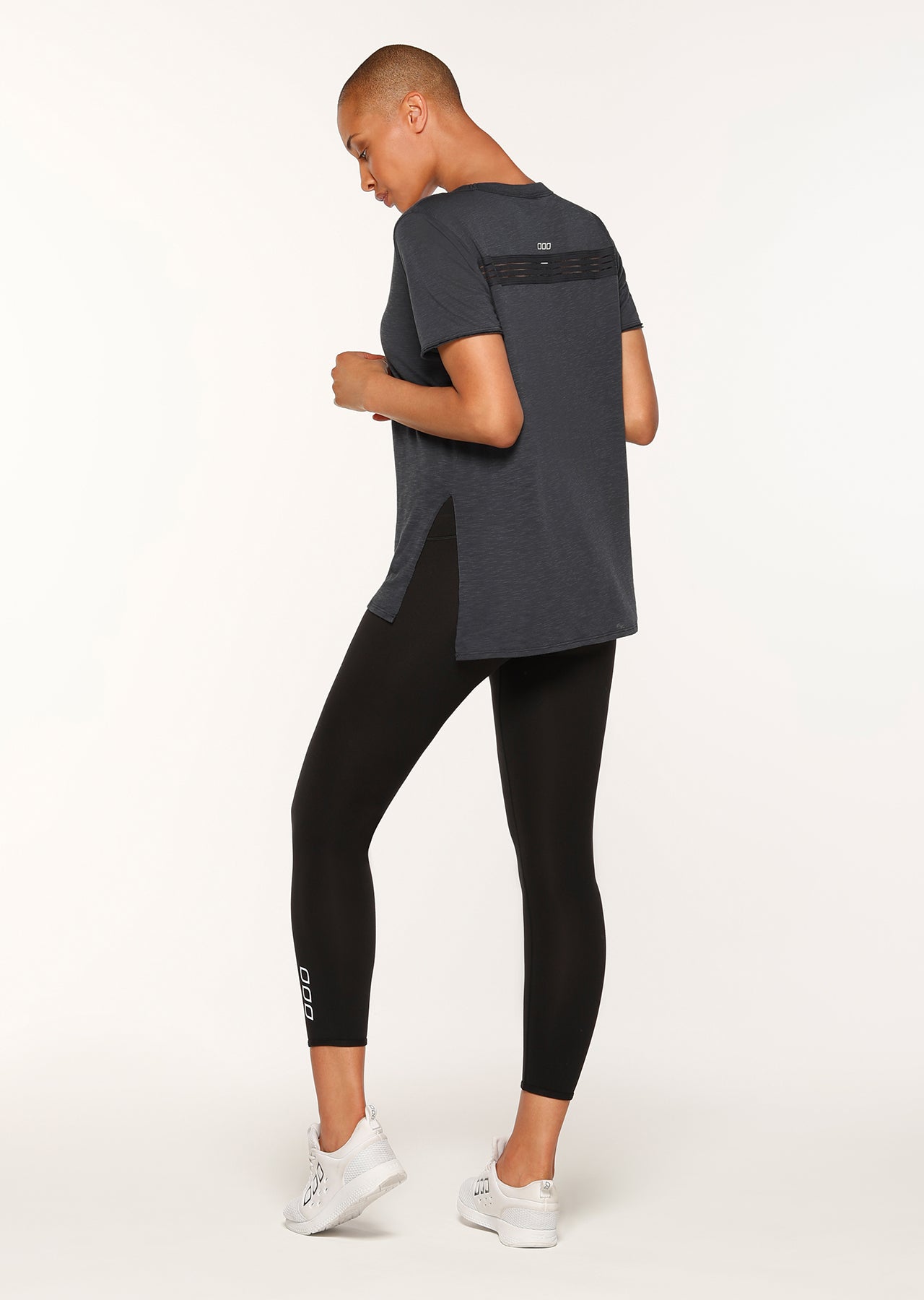 Lorna Jane Boyfriend Split Hem T-Shirt - Canyon