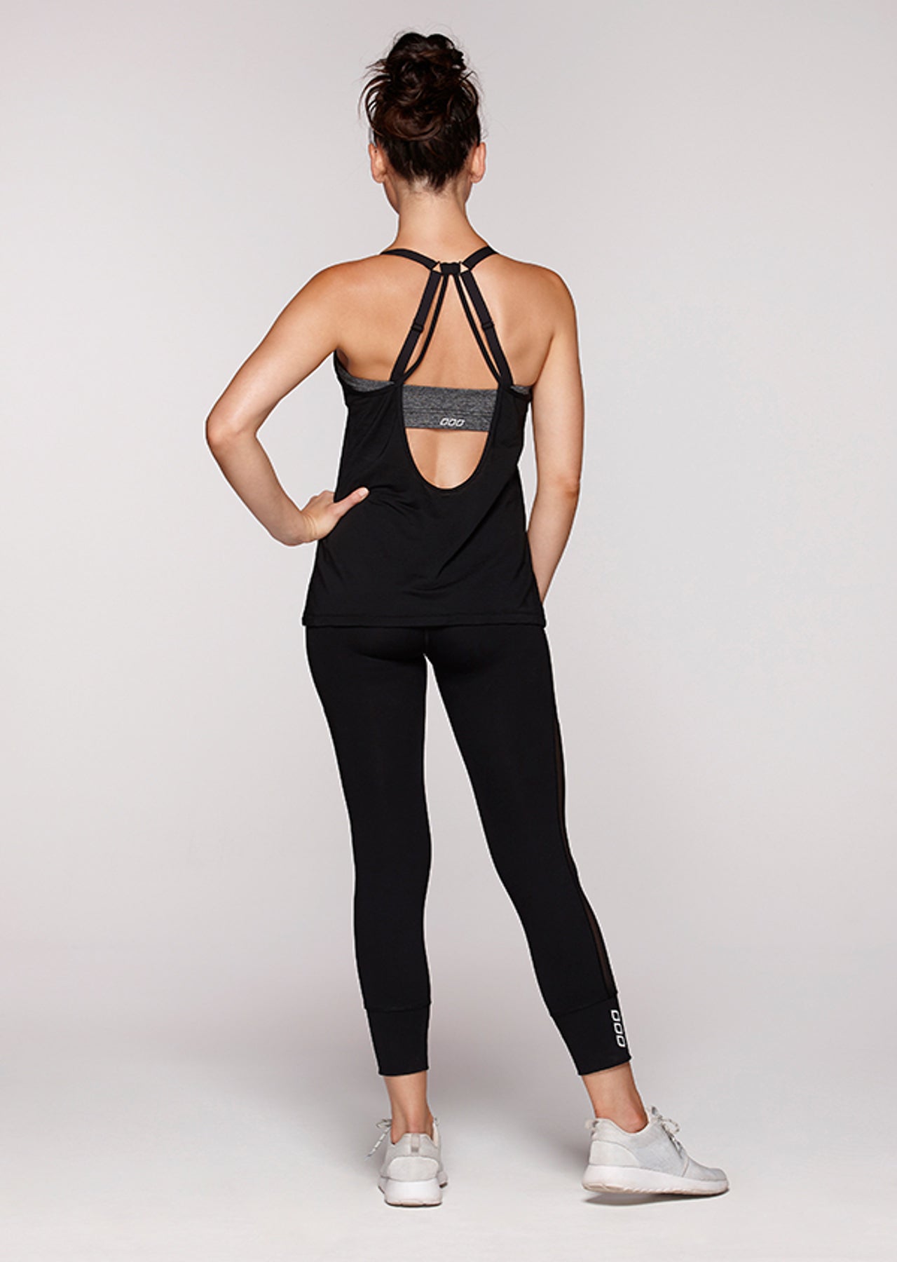 Lorna Jane Cadance Tank Bra Combo - Black