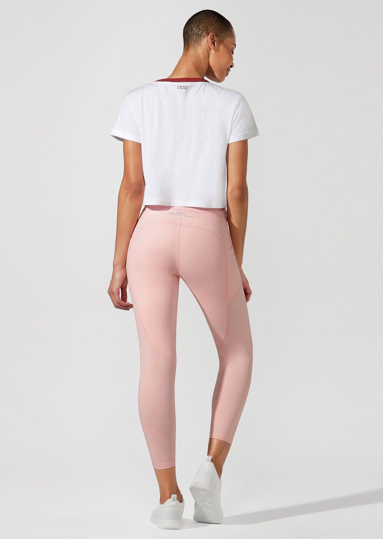 Lorna Jane Cali Cropped Short Sleeve Tee - White
