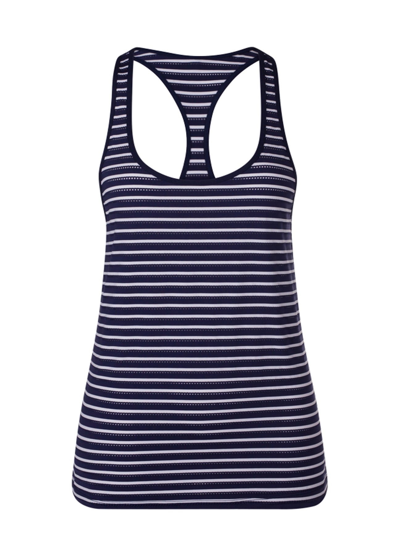 Lorna Jane Capri Stripe Excel Tank - Ink/White