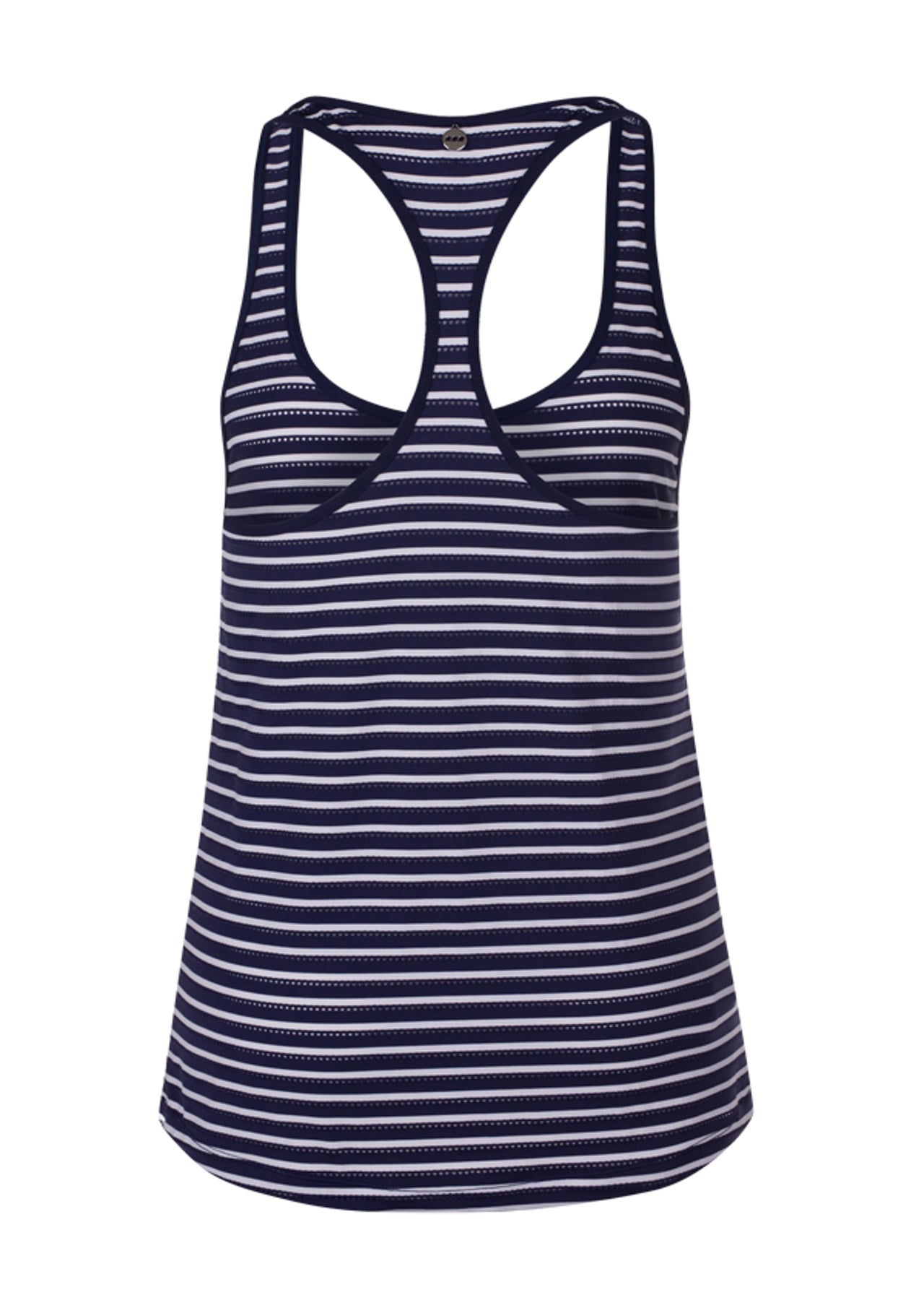Lorna Jane Capri Stripe Excel Tank - Ink/White