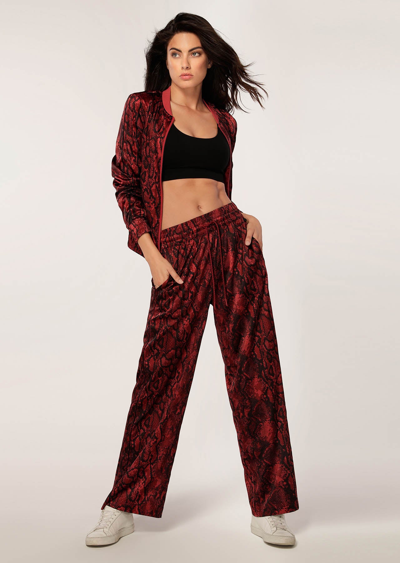 Lorna Jane Cobra Bomber Jacket - Cobra Print