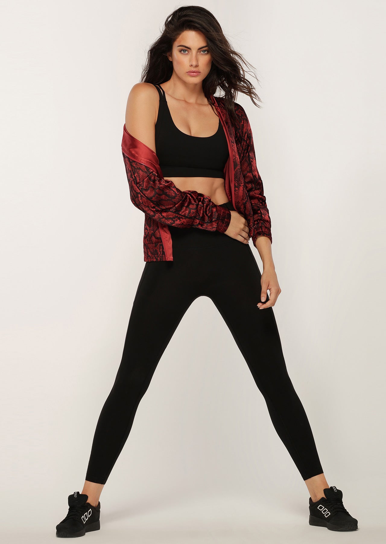 Lorna Jane Cobra Bomber Jacket - Cobra Print