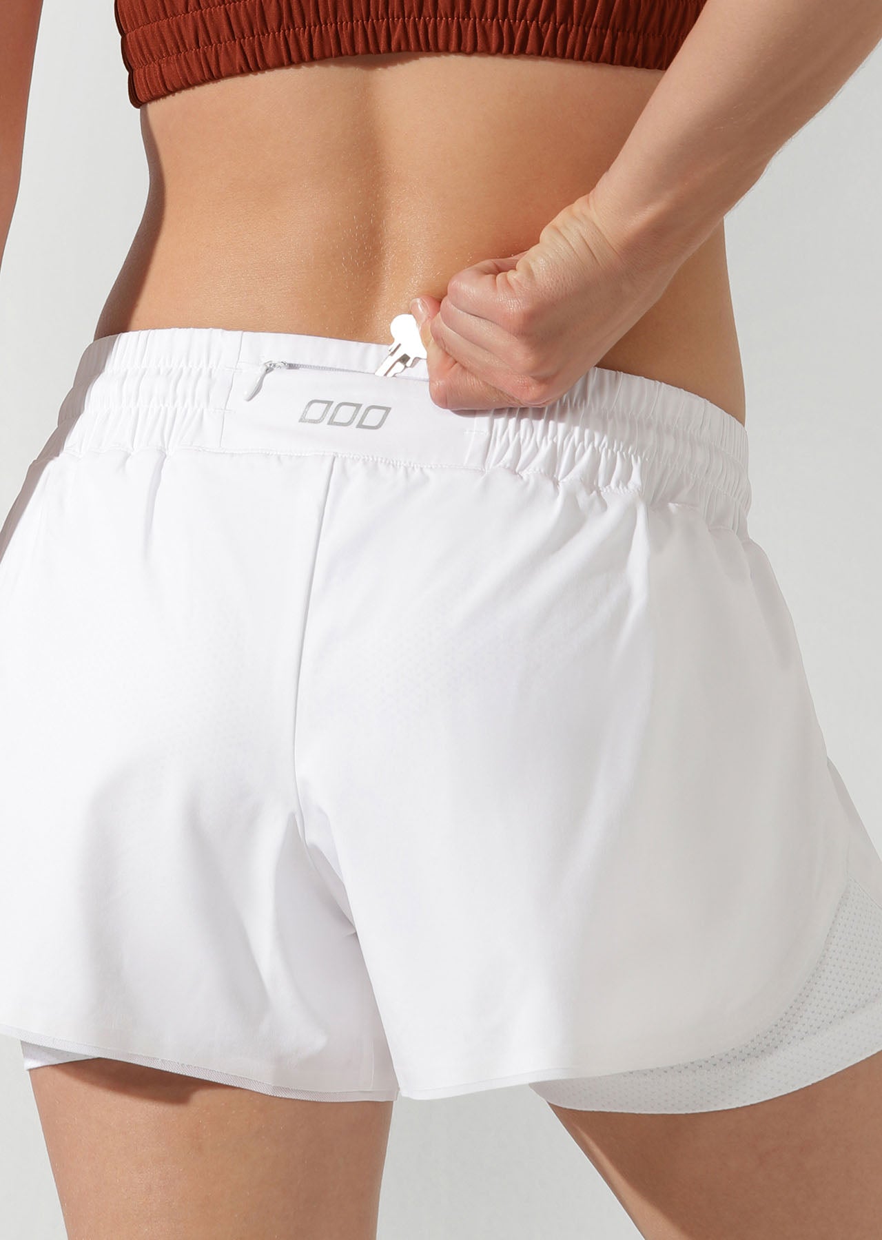 Lorna Jane Come Back Run Shorts - White