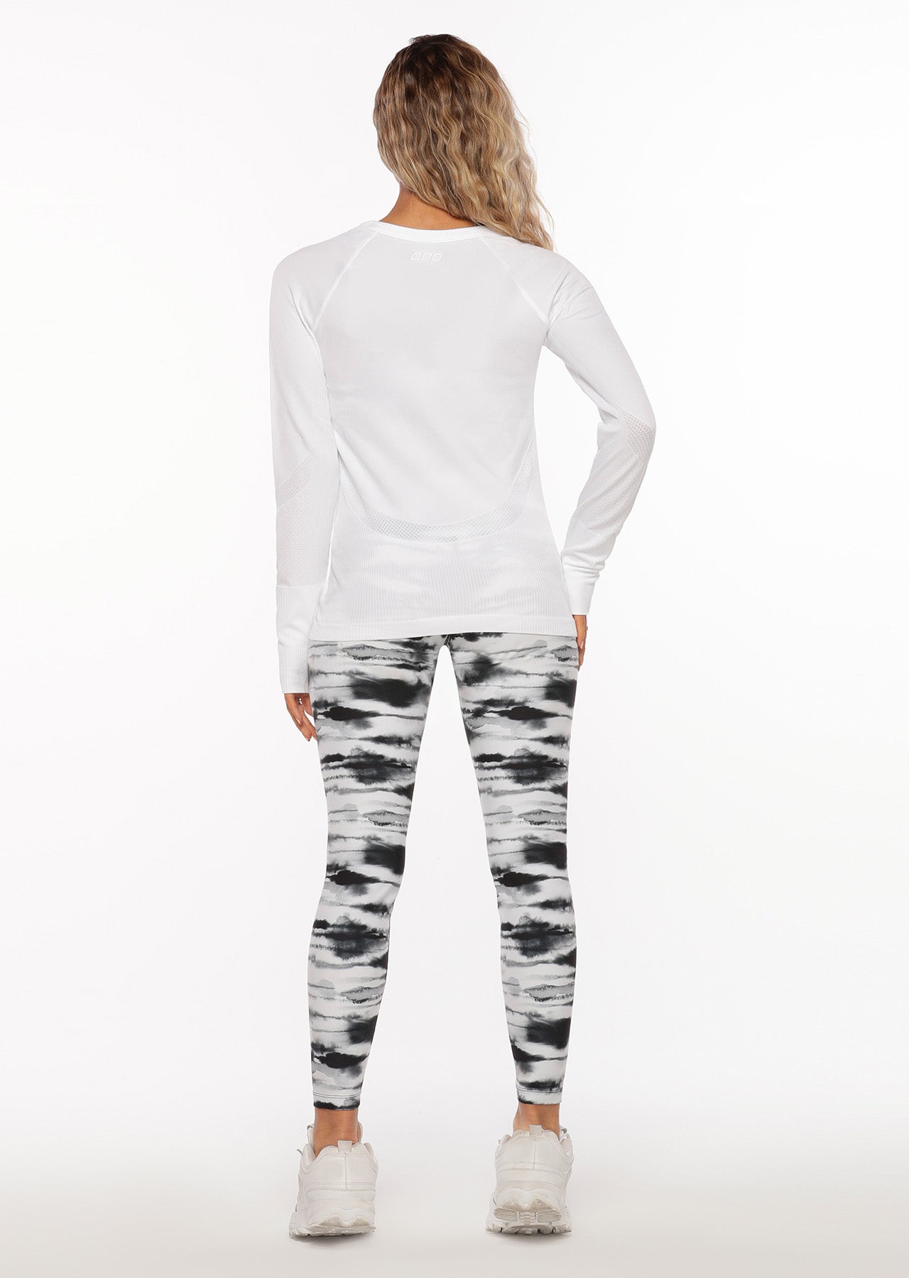 Lorna Jane Comfort Seamless Long Sleeve Top - White