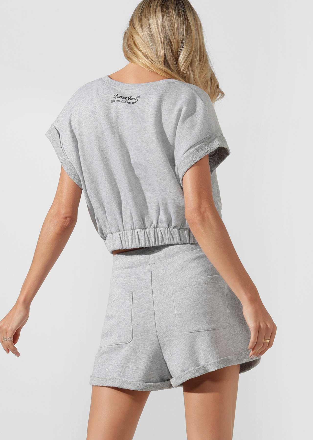 Lorna Jane Complete Comfort Cropped Sweat - Grey Marl