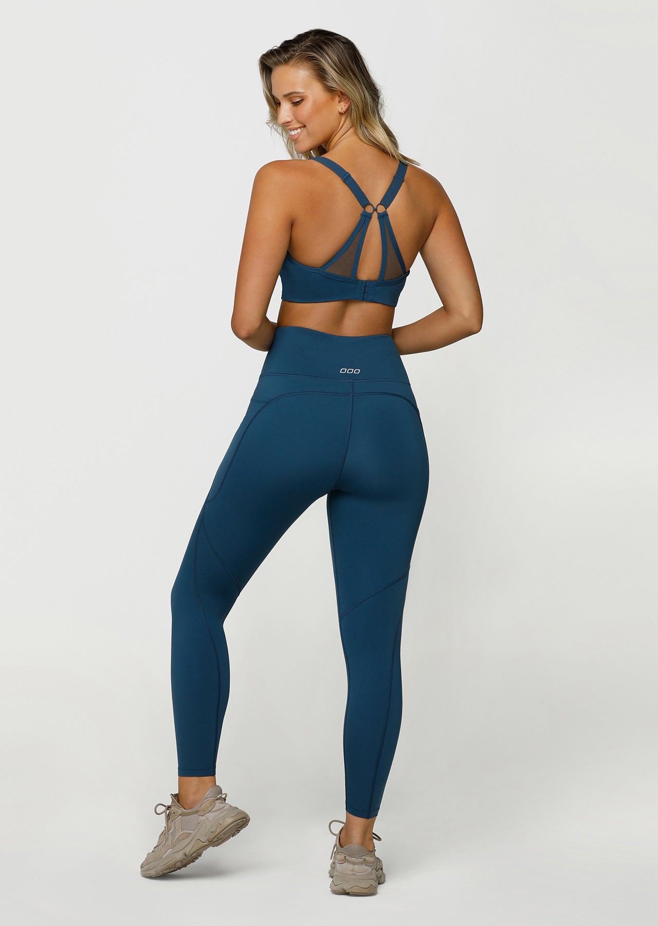 Lorna Jane Cool It Booty Support Ankle Biter Leggings - Pale Indigo