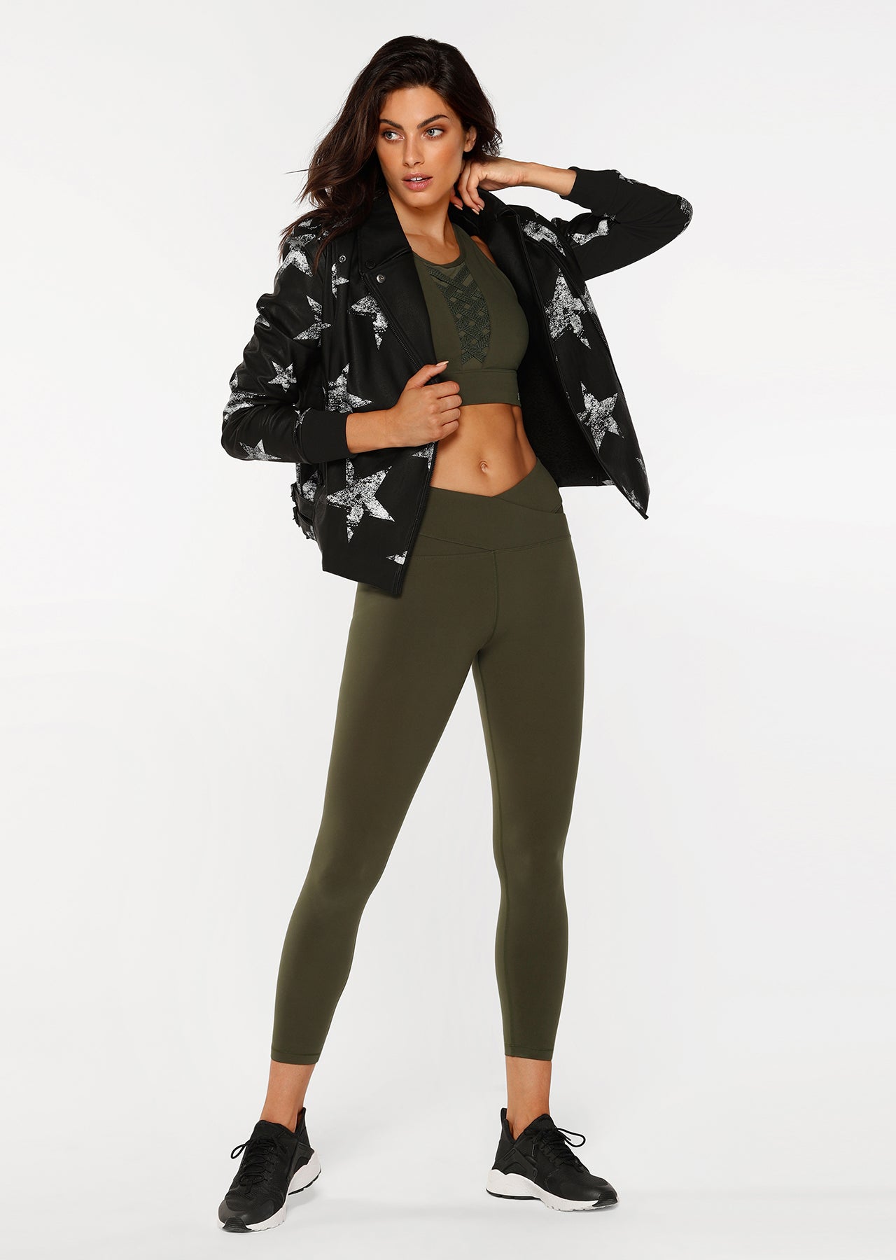 Lorna Jane Cosmic Biker Jacket - Black
