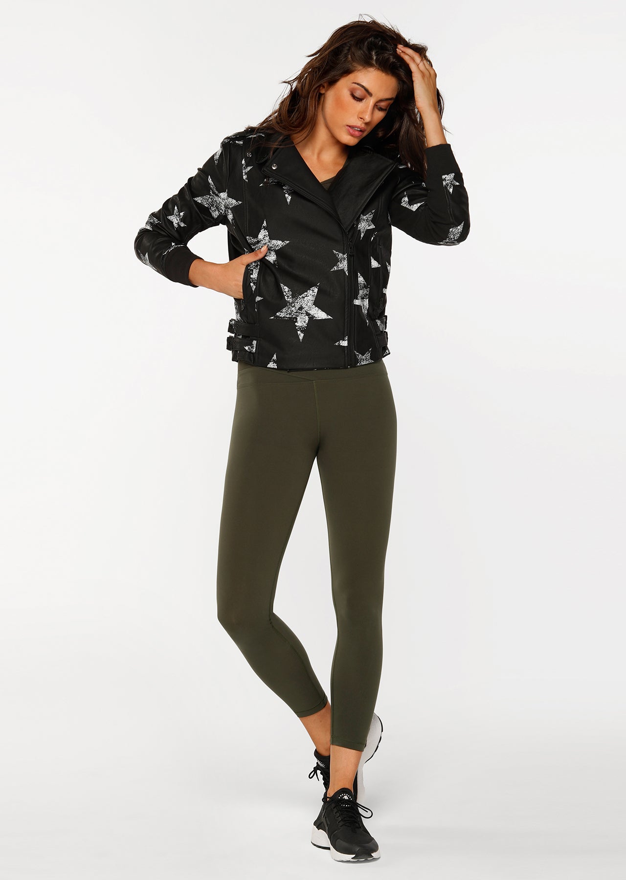 Lorna Jane Cosmic Biker Jacket - Black