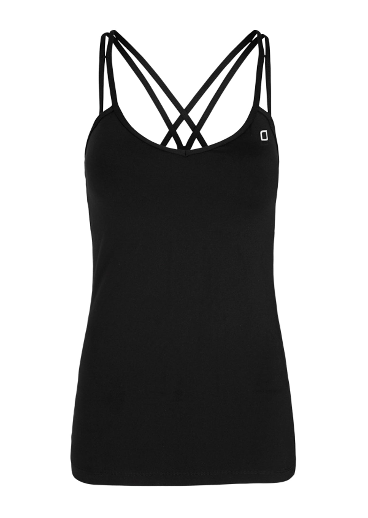 Lorna Jane Criss Cross Excel Tank - Black