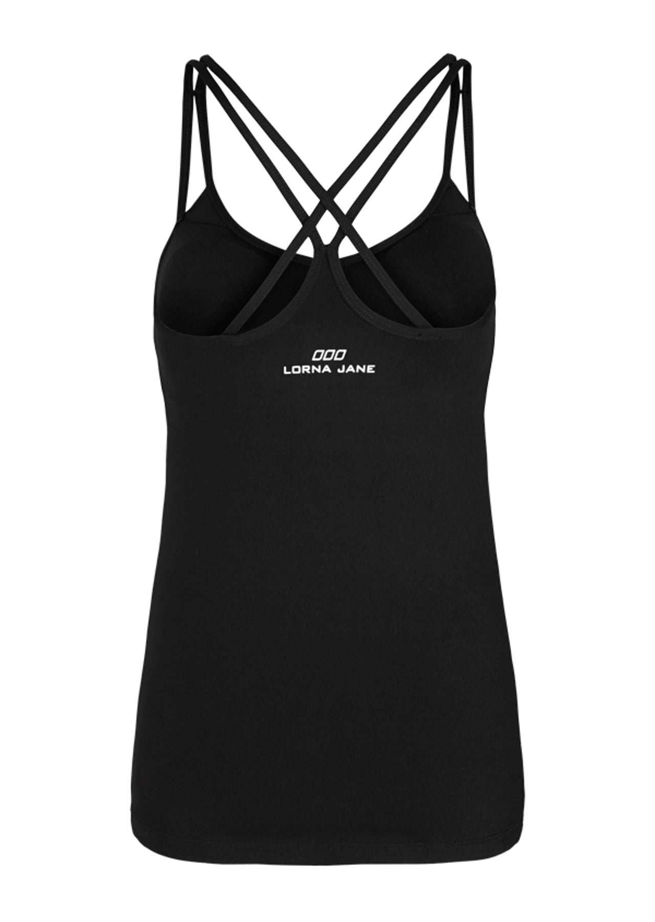 Lorna Jane Criss Cross Excel Tank - Black