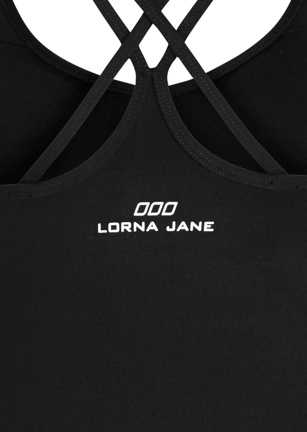 Lorna Jane Criss Cross Excel Tank - Black