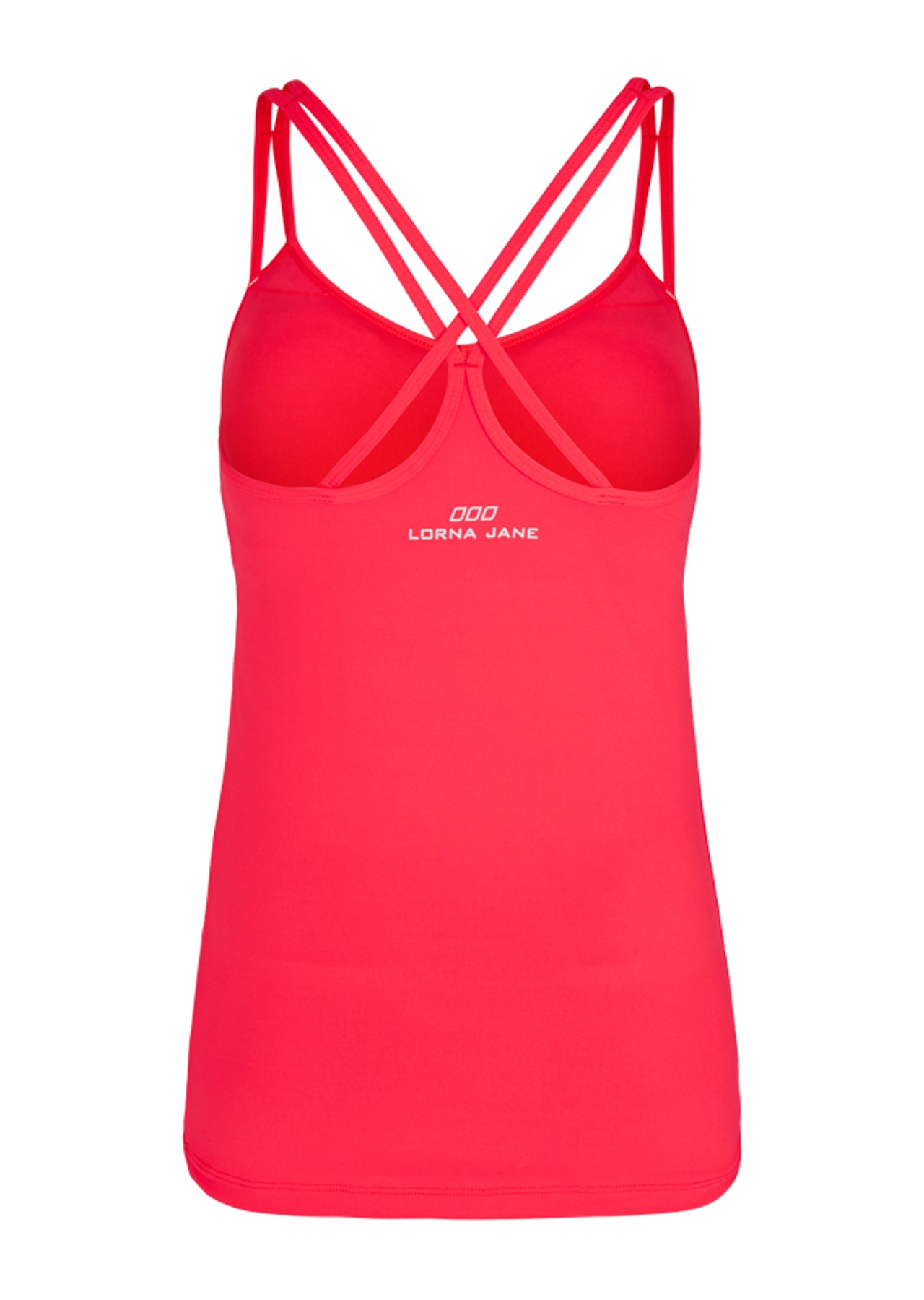Lorna Jane Criss Cross Excel Tank - Cupid Red
