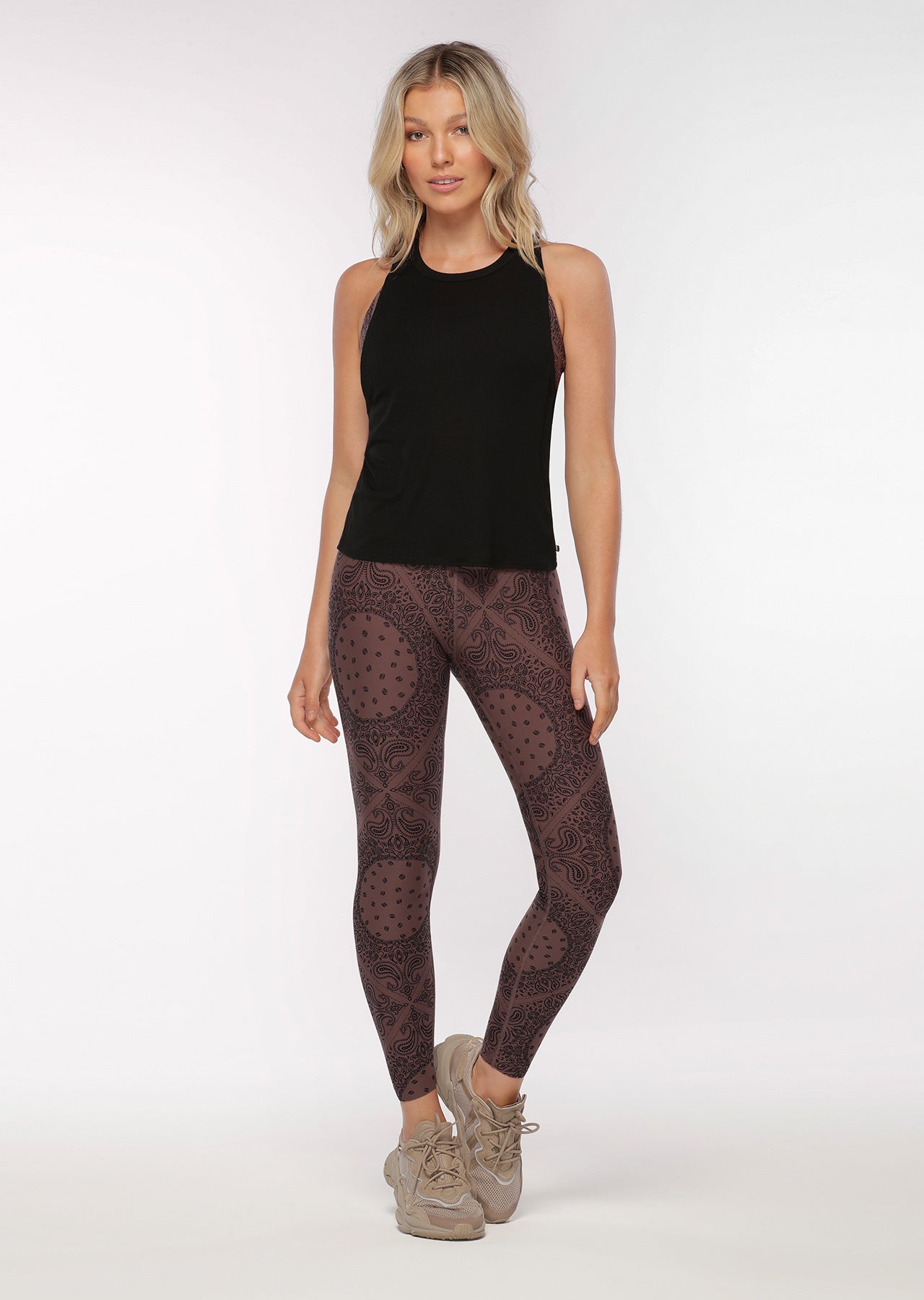Lorna Jane Criss Cross Tank - Black