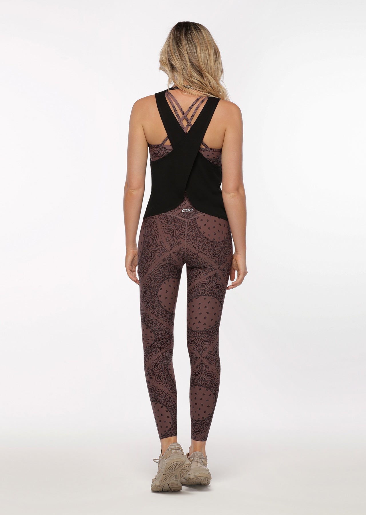 Lorna Jane Criss Cross Tank - Black