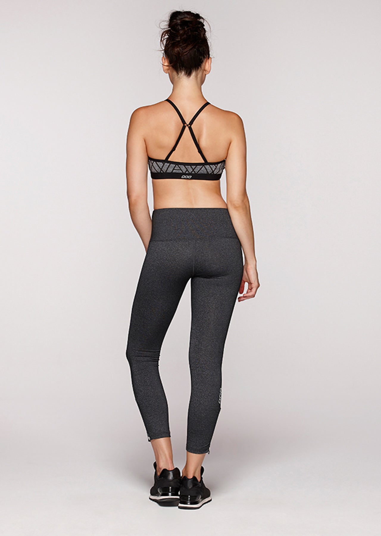 Lorna Jane Dahlia Sports Bra - Char Marl