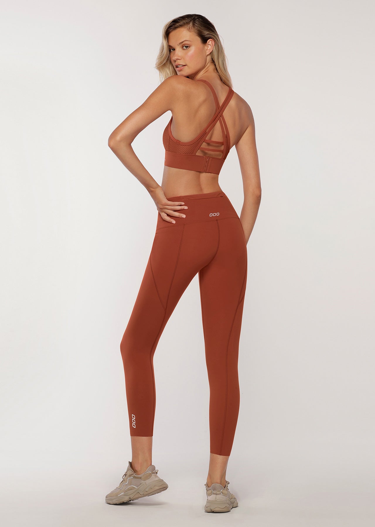 Lorna Jane Dash Ankle Biter Leggings - Copper