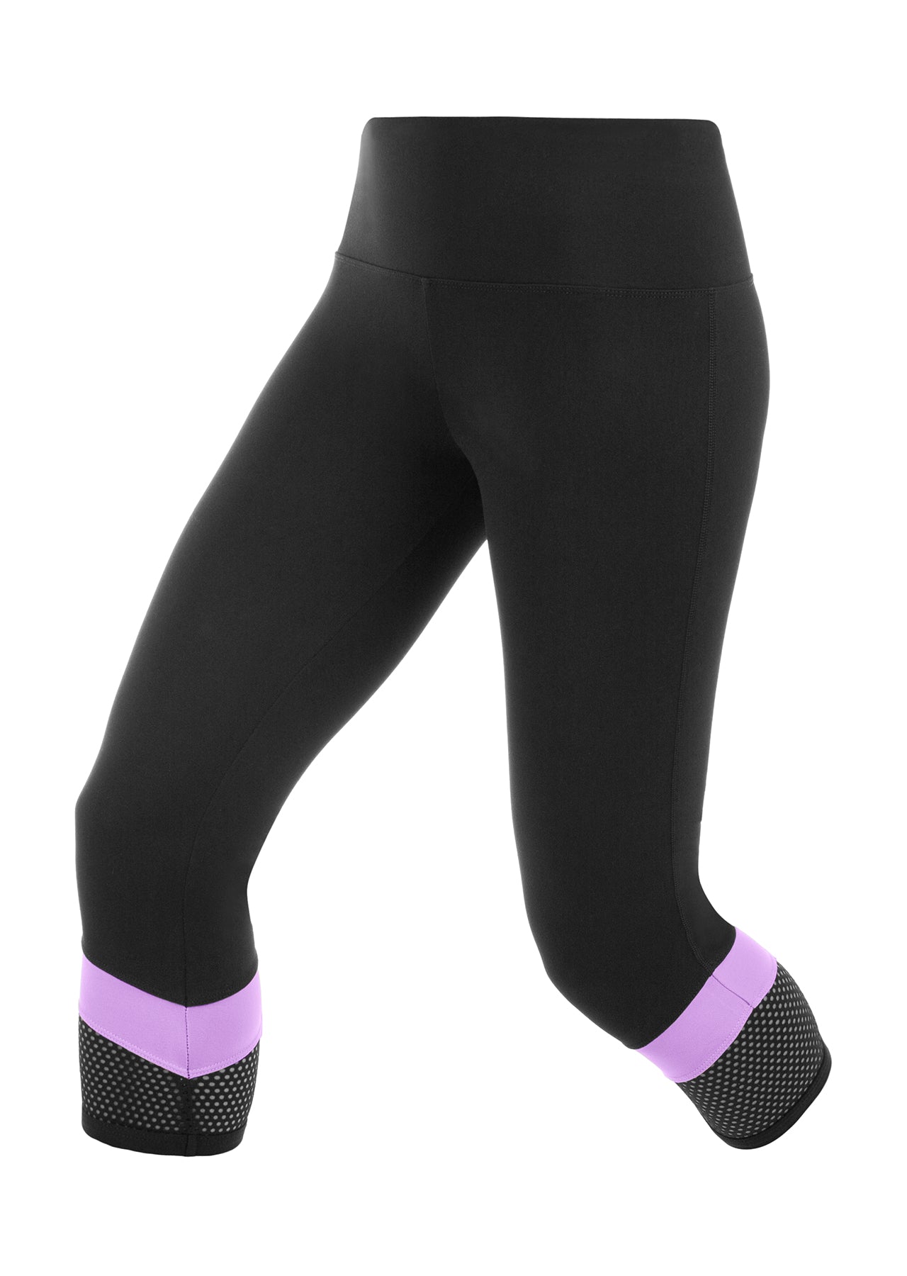Lorna Jane Desire 7/8 Core Tight - Black/Soft Lilac