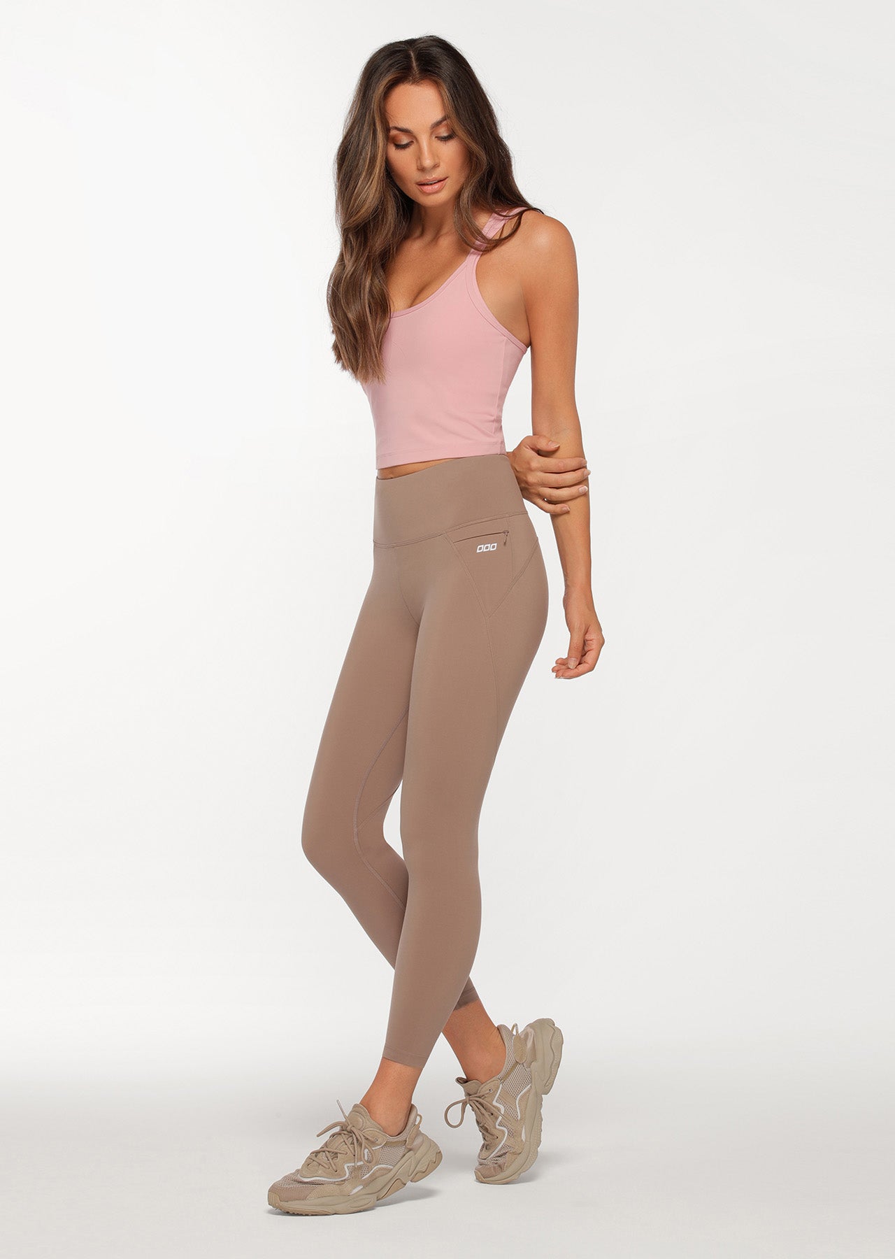 Lorna Jane Divine Cropped Excel Tank - Dark Dusty Rose