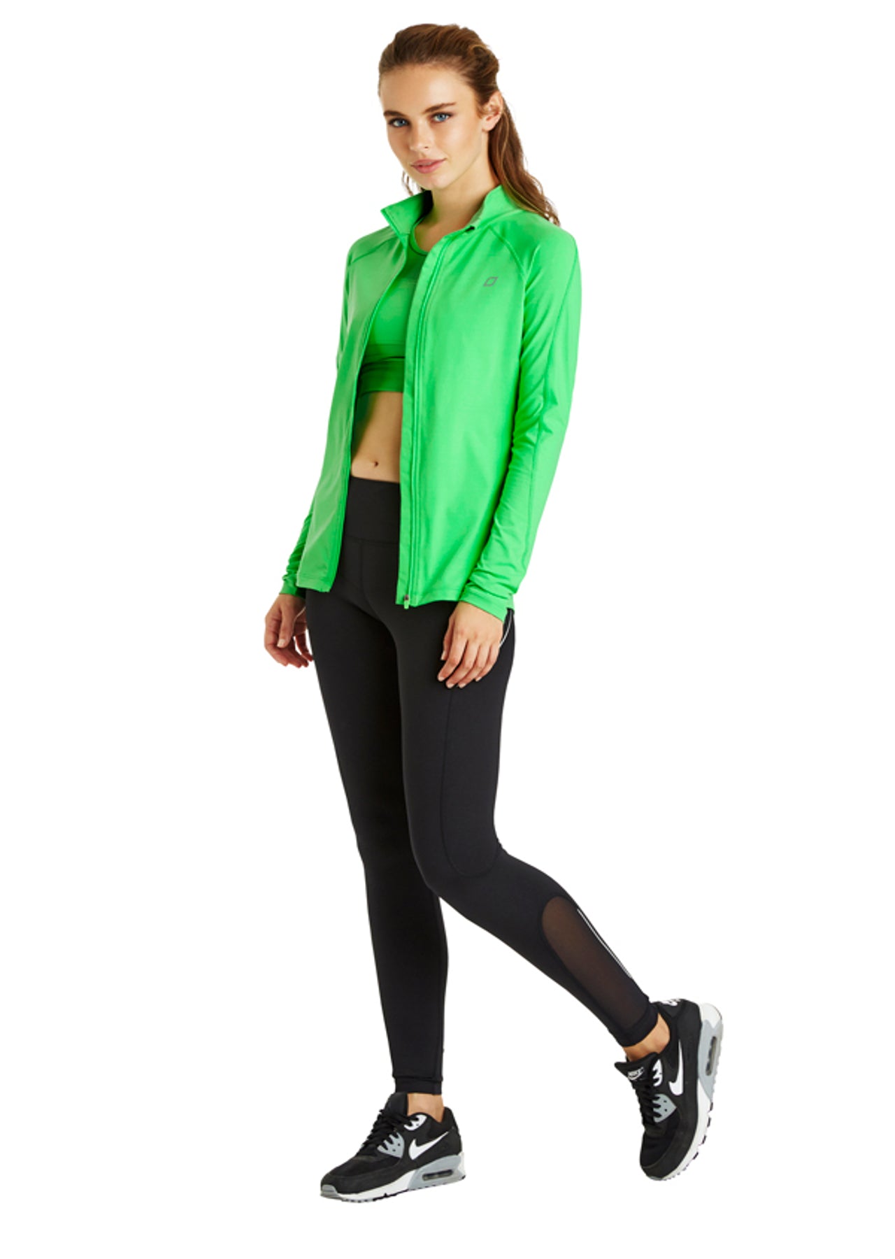 Lorna Jane Emmie Excel Zip Through - Neon Apple