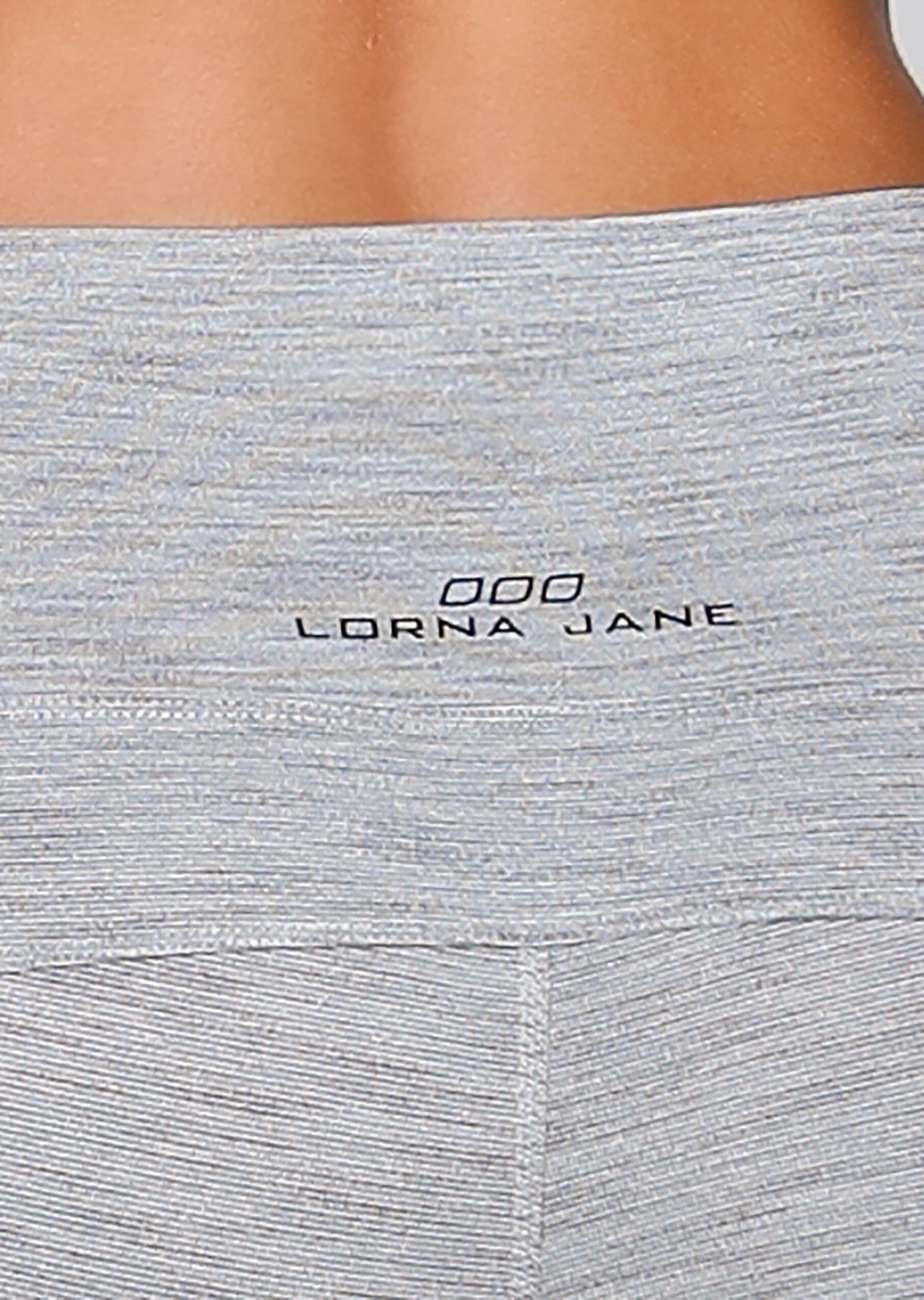 Lorna Jane Everyday Short Tight - Grey Marl Stripe