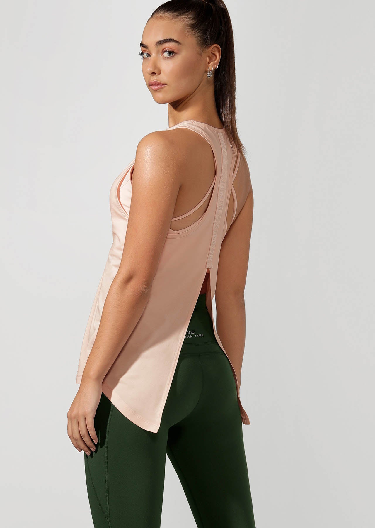 Lorna Jane Excel Open Back Performance Tank - Petal Marl
