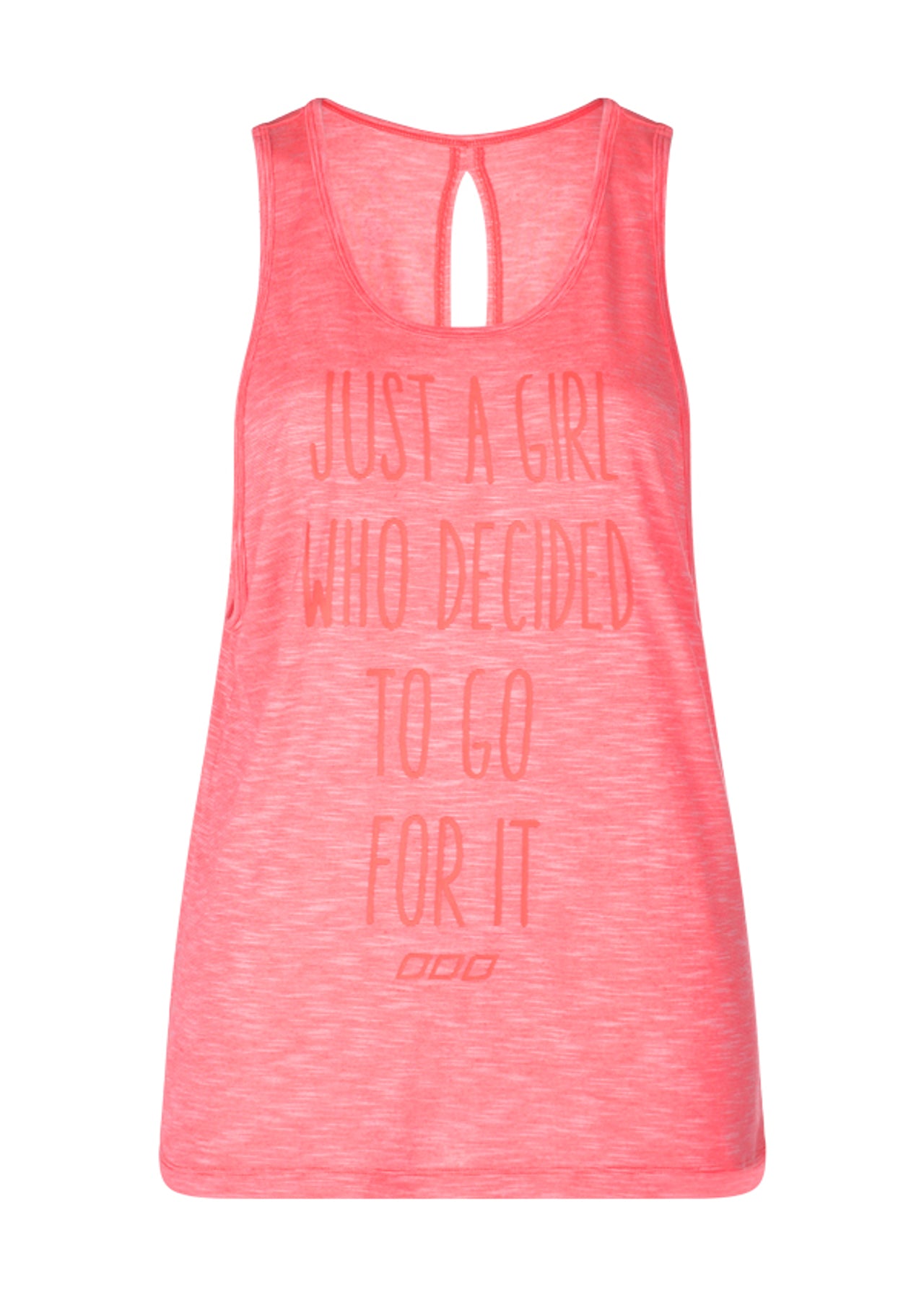 Lorna Jane Fabulous Tank - Fluro Orange Marl