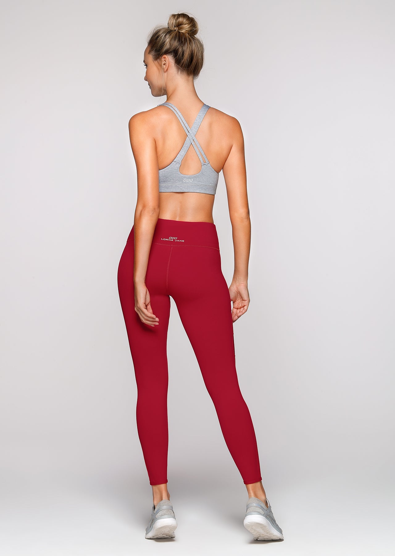Lorna Jane Fadia Core F/L Tight - Deep Red