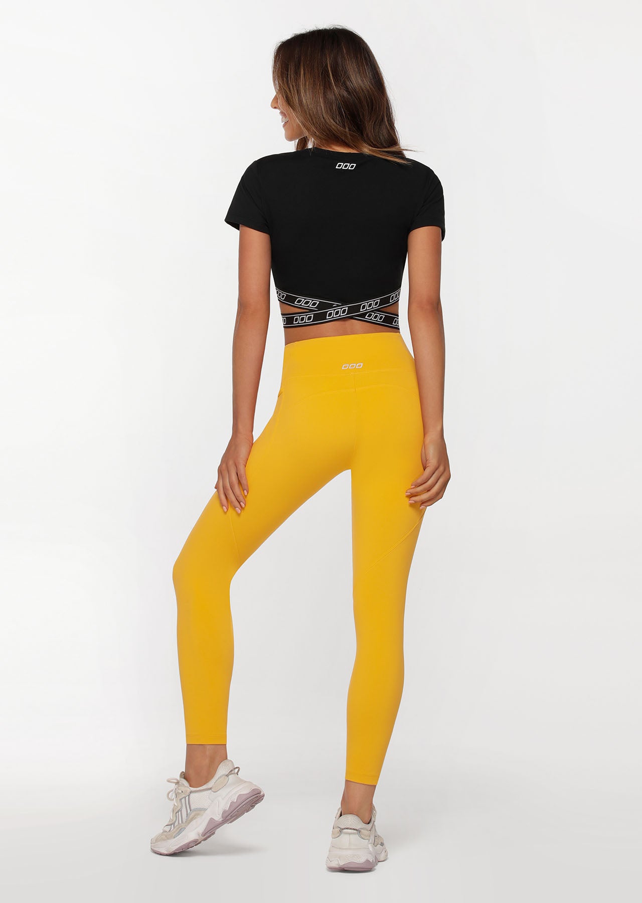 Lorna Jane Fearless Cropped Active Tee - Black