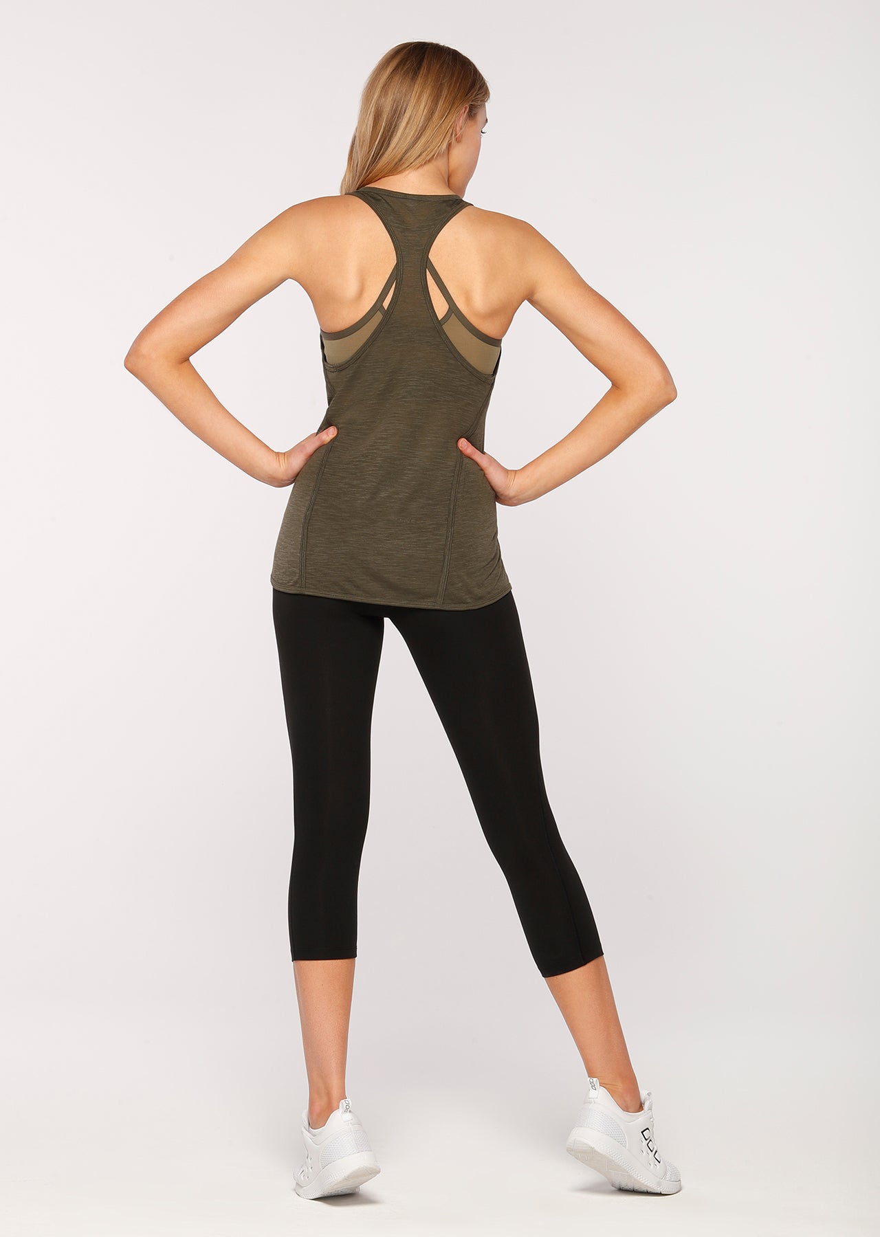 Lorna Jane Fearless Tank - Dark Safari