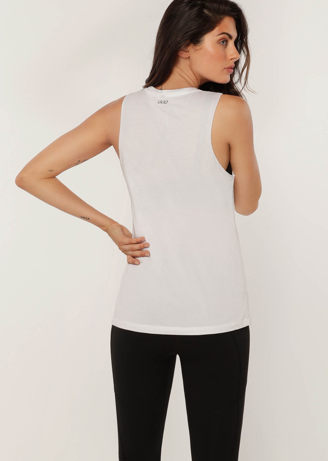 Lorna Jane Fearlessly Female Muscle Tank - White